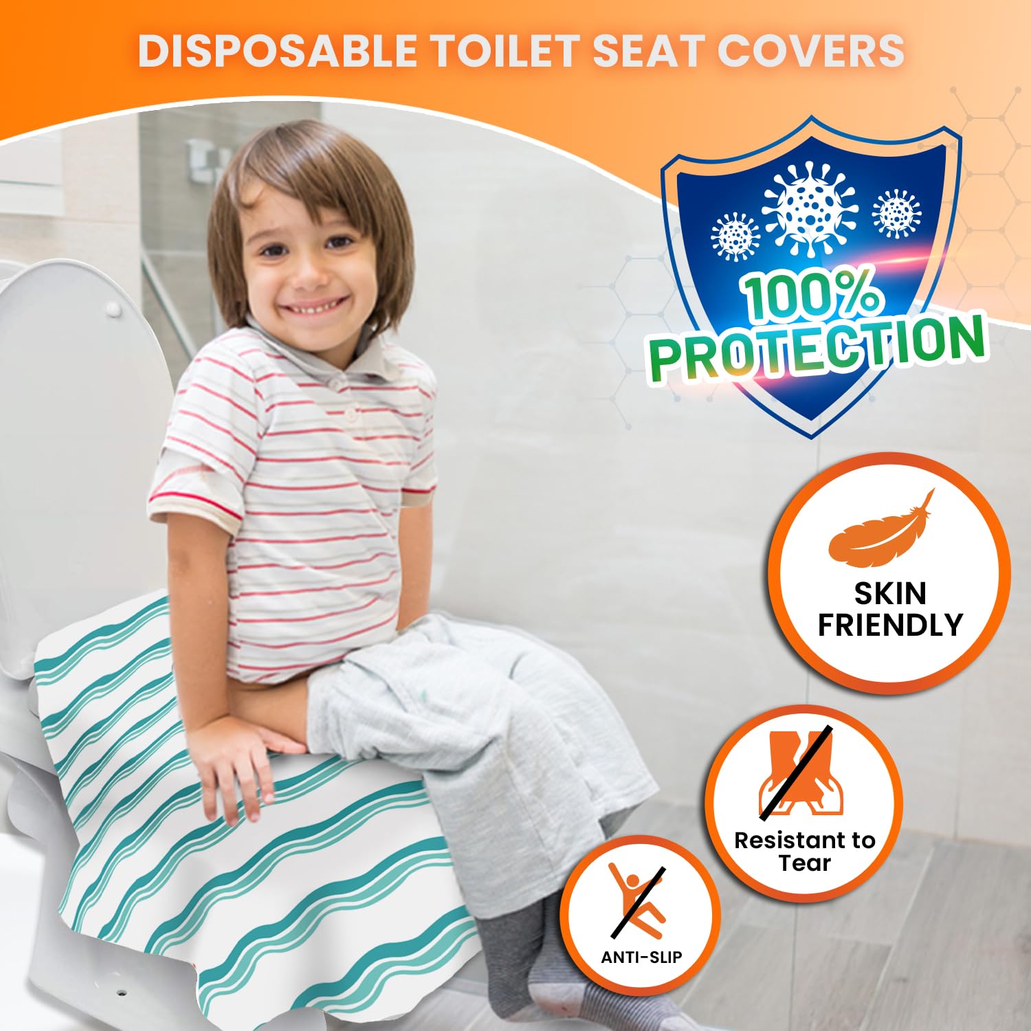 20 XL Toilet Seat Covers Disposable (20 Count)