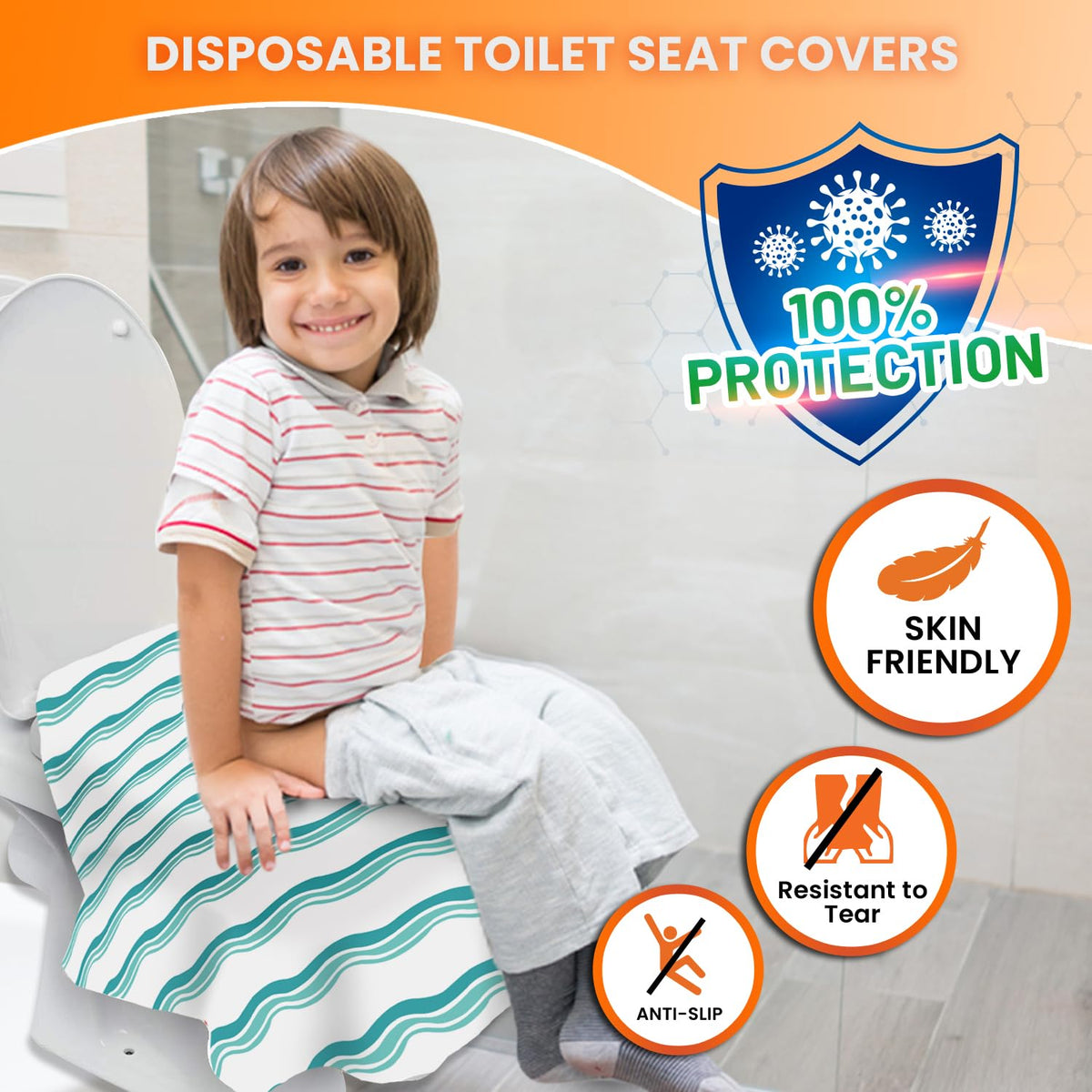 20 XL Toilet Seat Covers Disposable (20 Count)