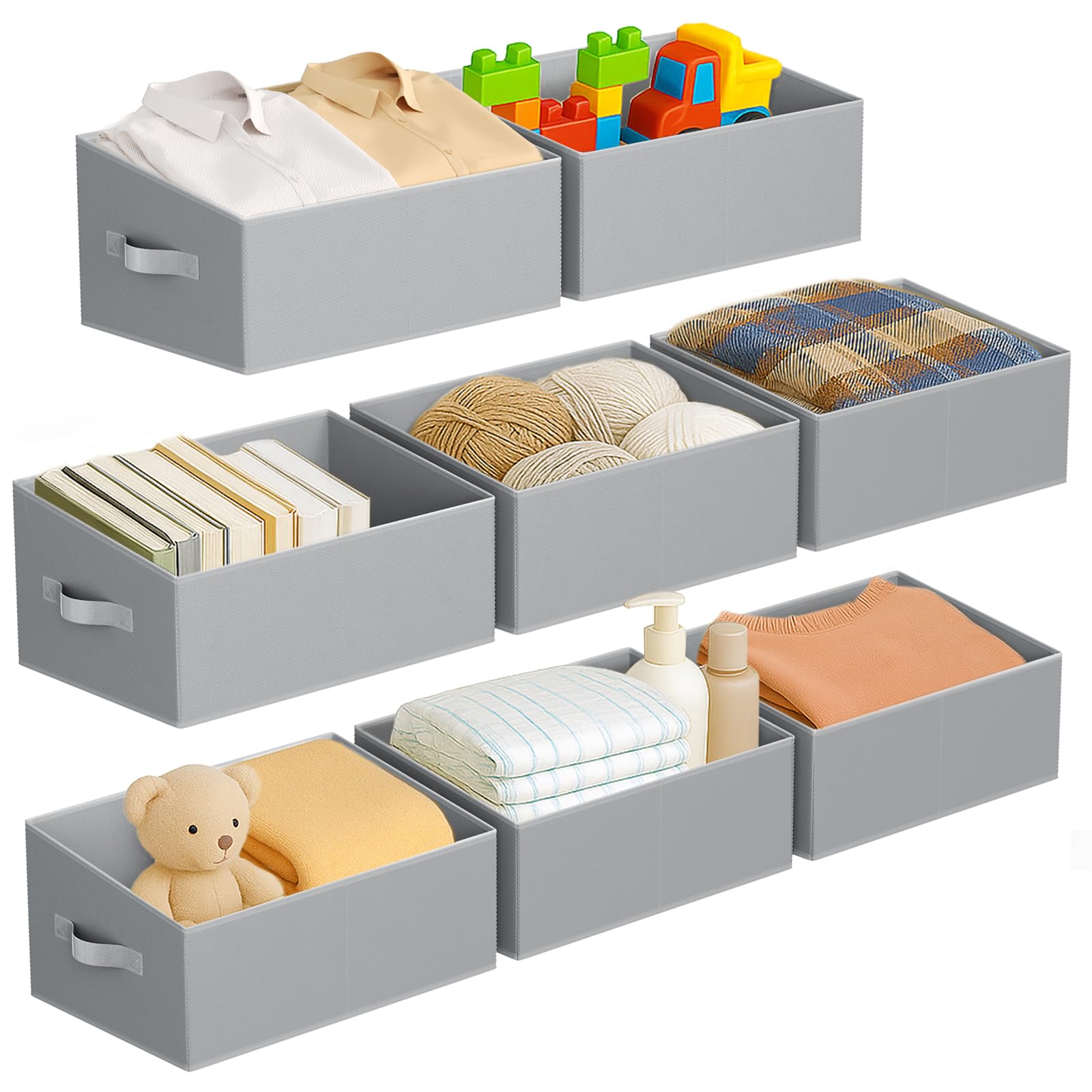 Closet Storage Bins 8 Pack (8 Count)
