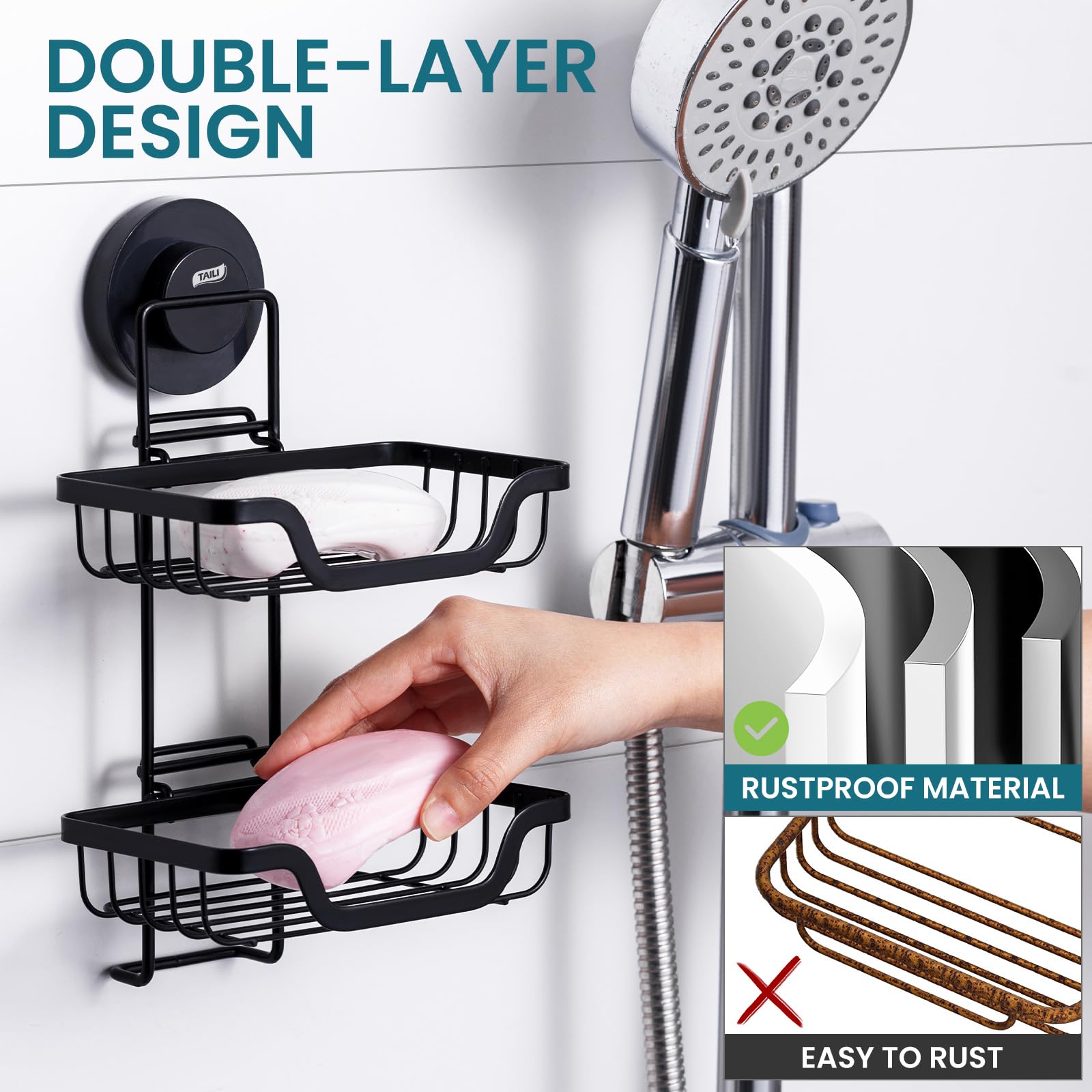 Soap Dish Bar Soap Holder Suction Cup