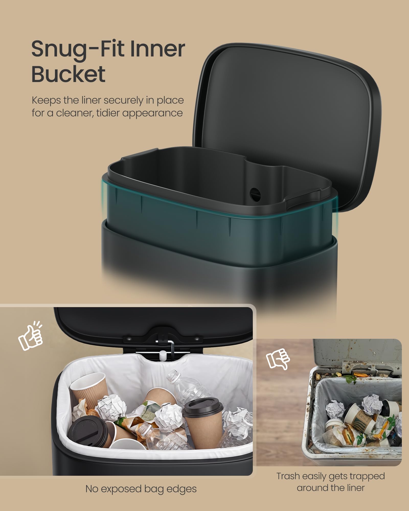 Small Bathroom Trash Can