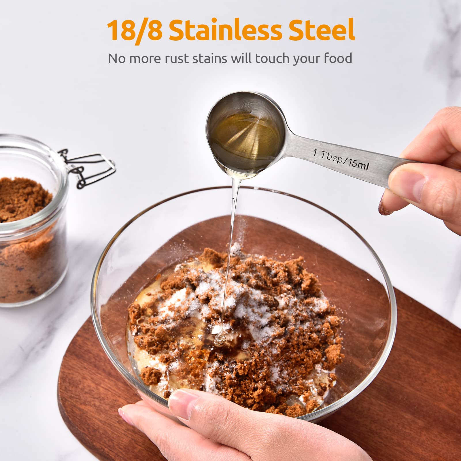 18 8 Stainless Steel Measuring Spoons Set of 5 (5 Count)