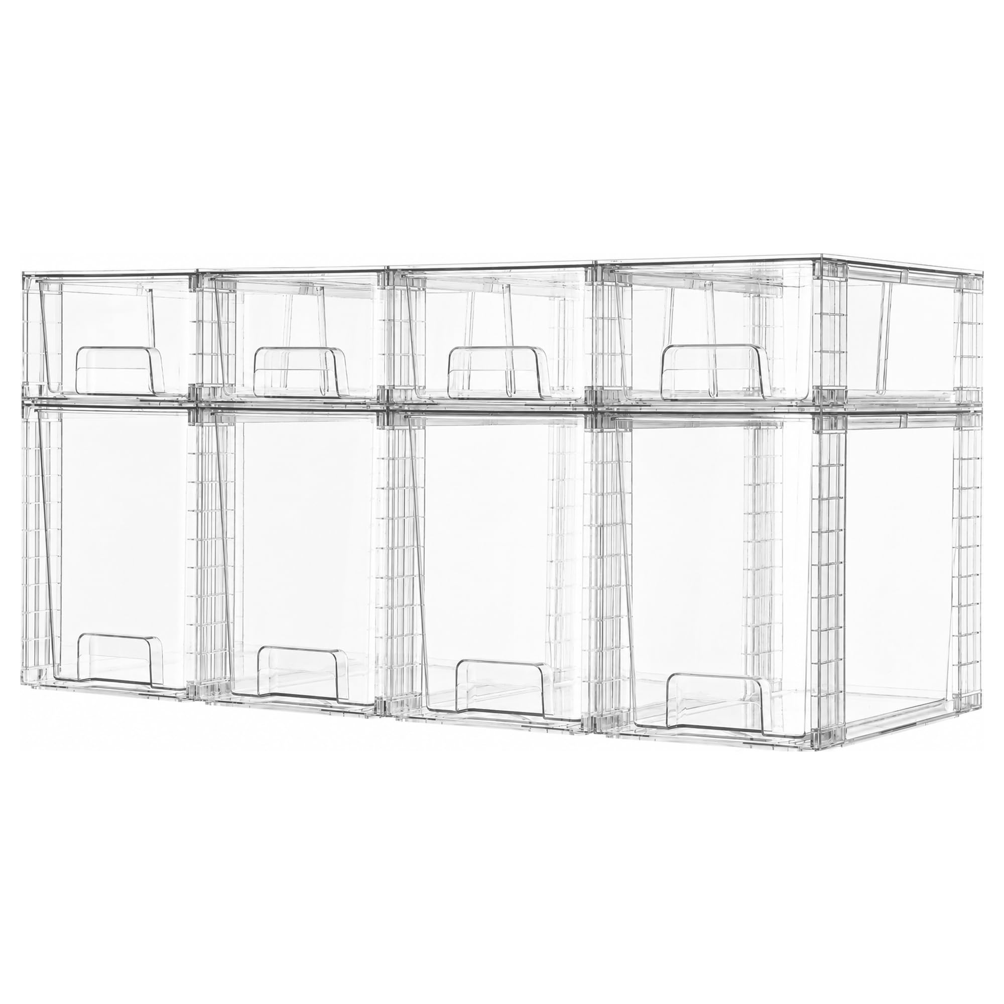 Clear Stackable Storage Drawers (8 Count)
