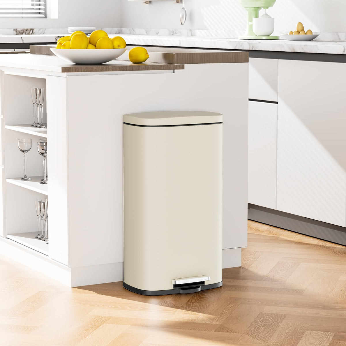 13.2 Gal Step Kitchen Trash Can