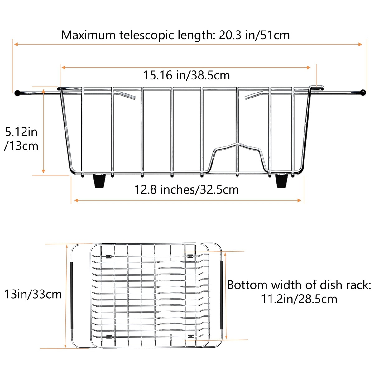 Stainless Steel Dish Drying Rack