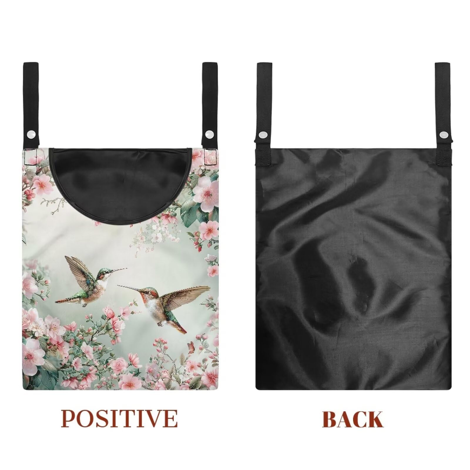 Hummingbird Clothespin Bags with Hanging Rope Space