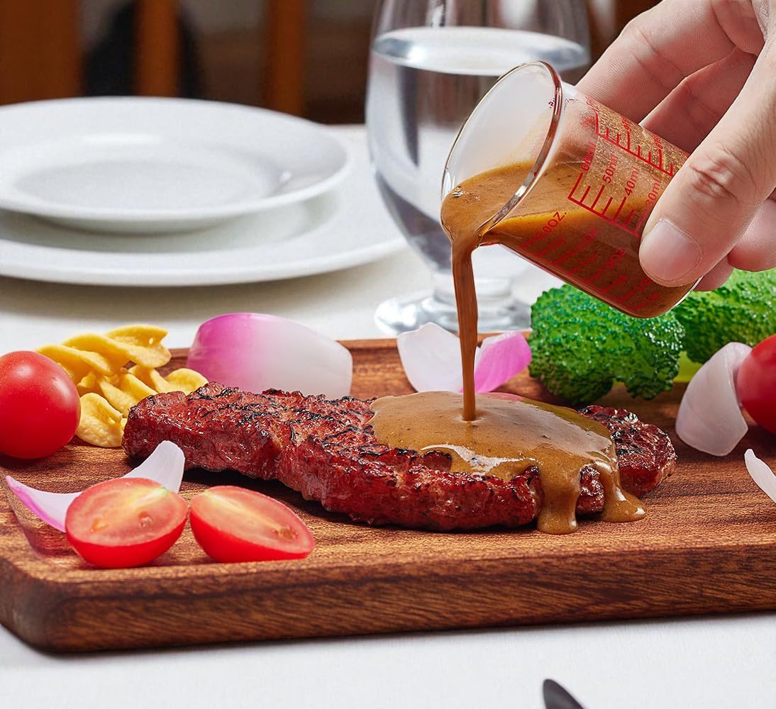Ackers High Borosilicate Glass Measuring Cup Set with Pour Spout
