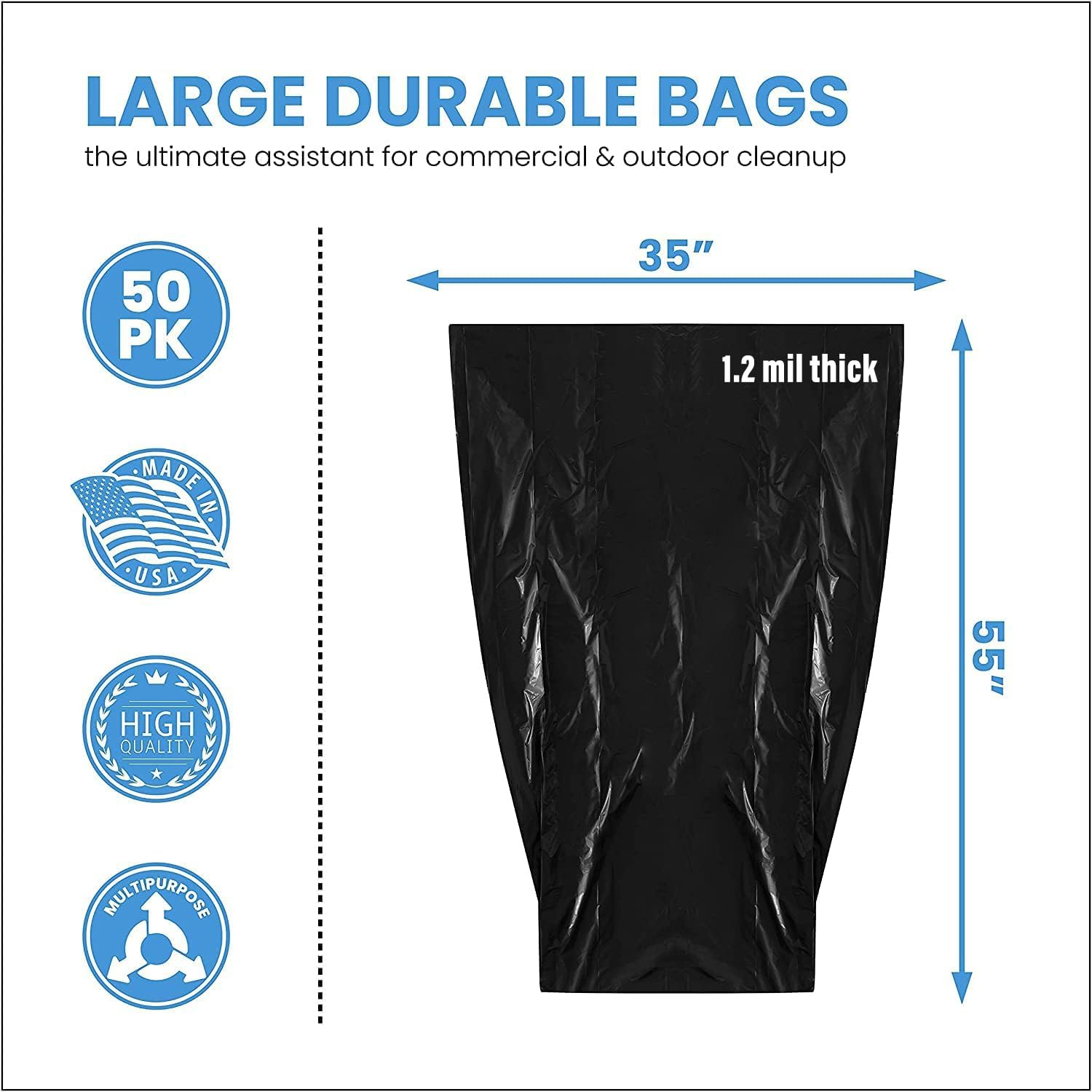 55 Gallon Trash Bags (50 Count)