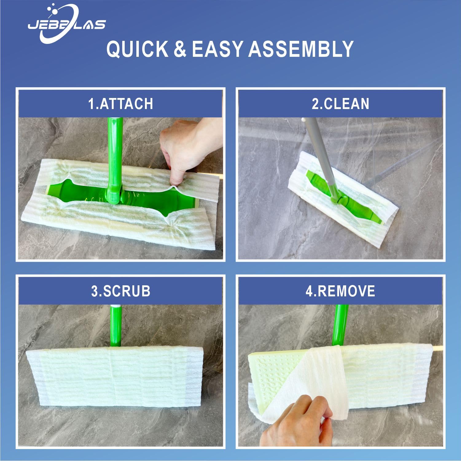 120Pcs Disposable Mop Cloth Dry Sweeping Pad for Floor Mop Sweeping Cloths Multi Surface Refills