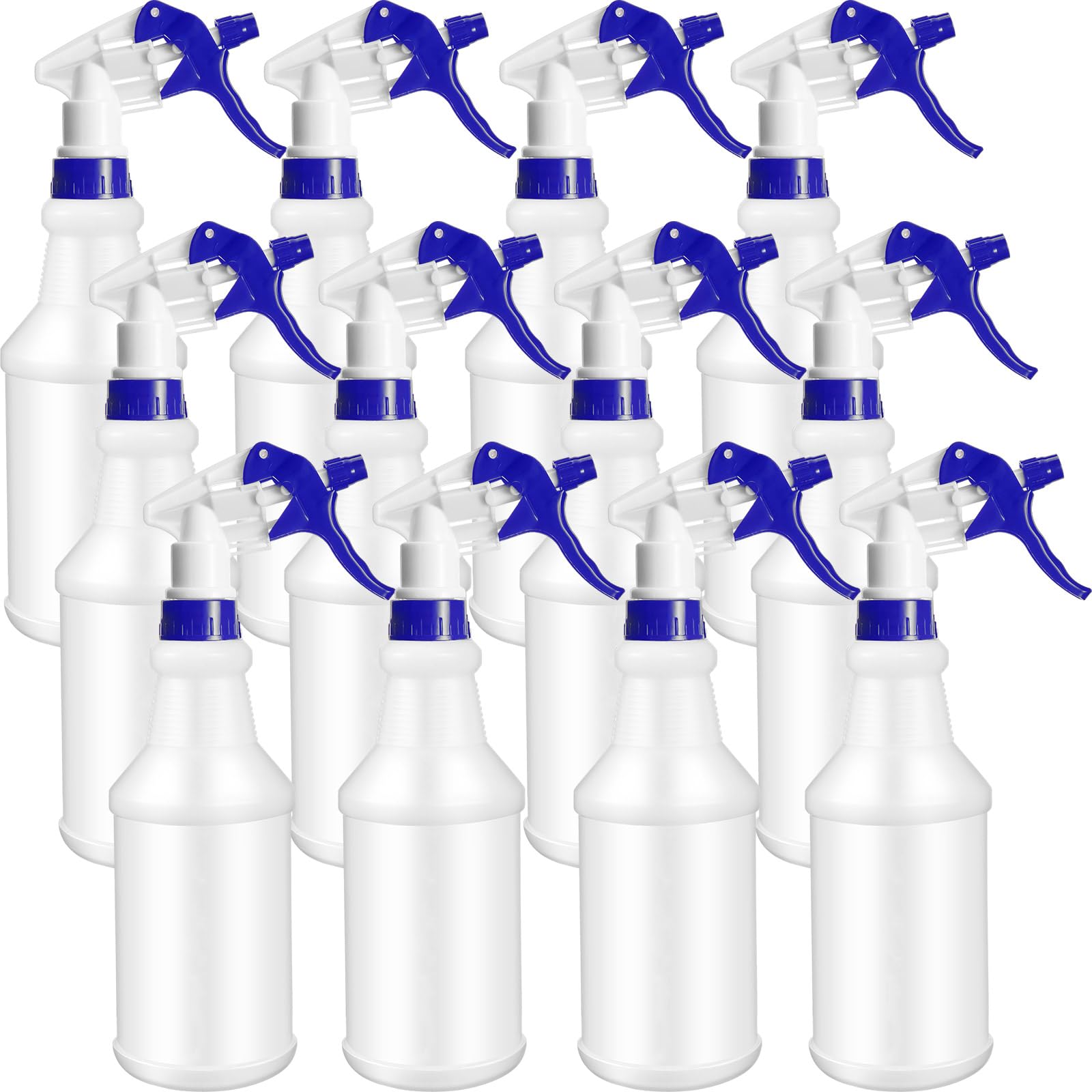 12 Pcs 16 Oz Plastic Spray Bottles