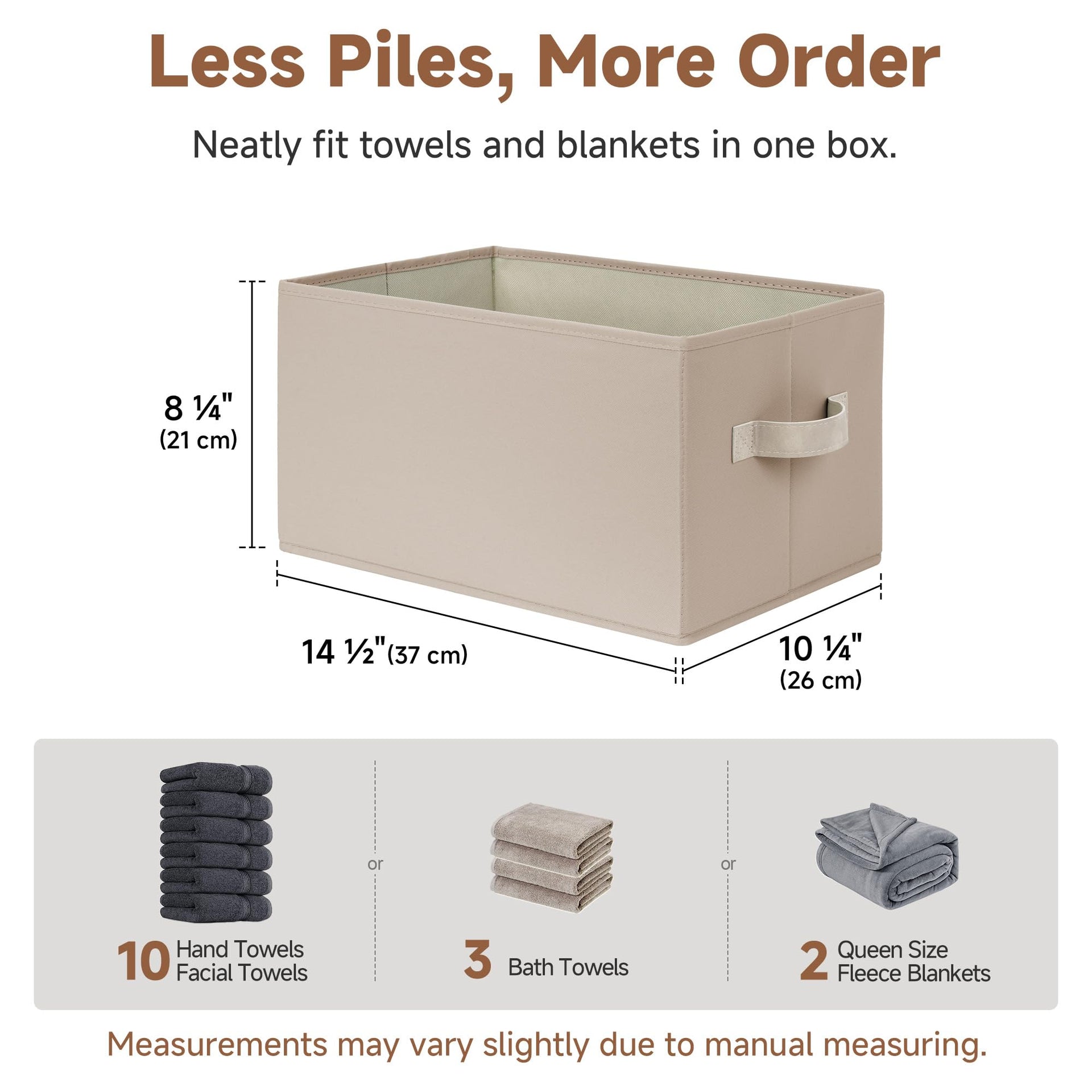 Closet Storage Bins (3 Count)