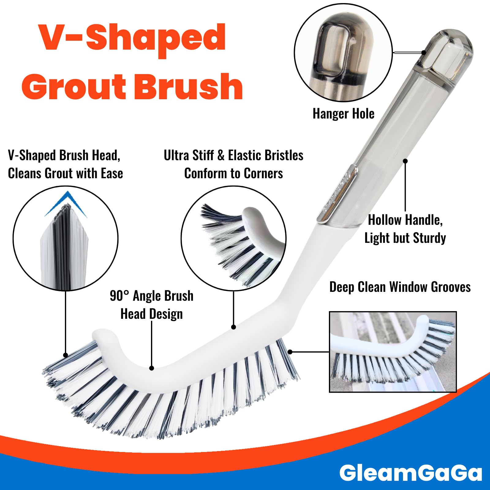 3 Pack Shower Brush for Cleaning (3 Count)