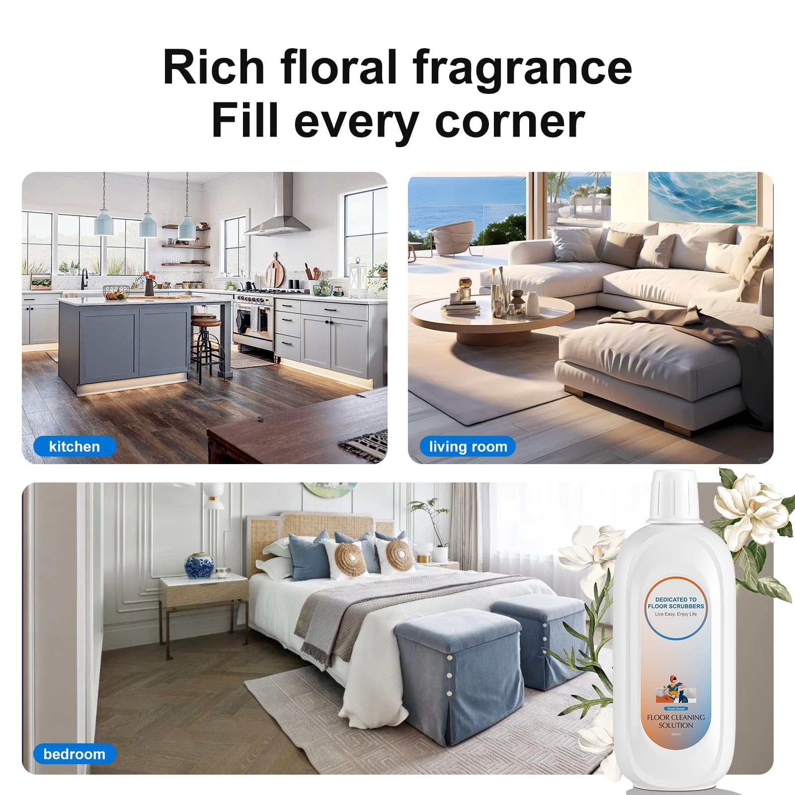 Floor Cleaning Solution Compatible With Tineco (35.27 Fl Oz)