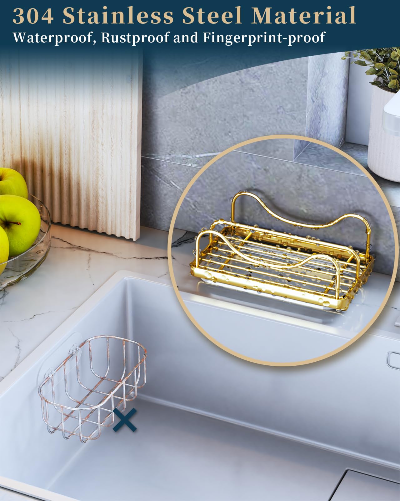 Sponge Holder for Kitchen Sink