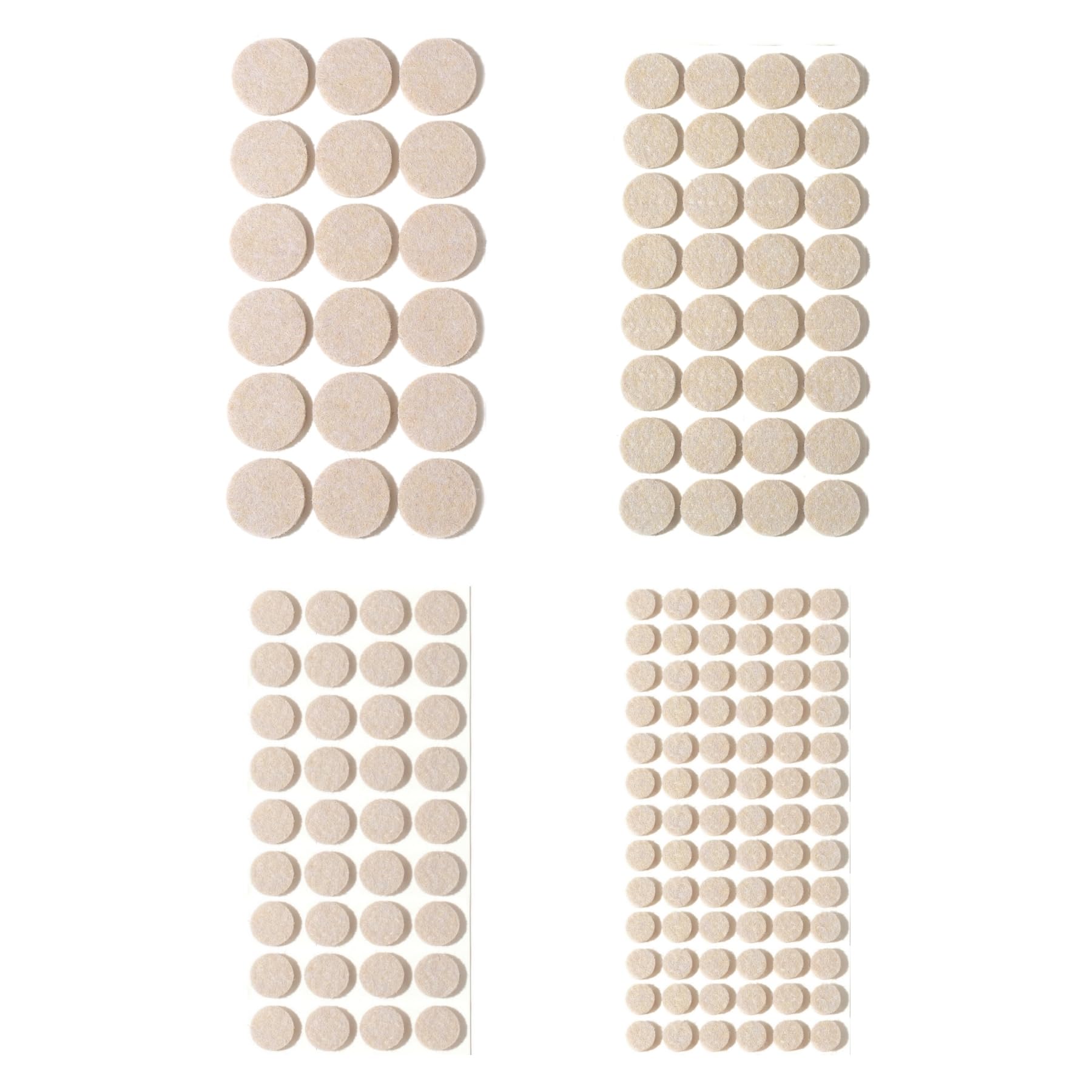 Felt Furniture Pads for Hardwood Floors 164 Piece (129 Count)