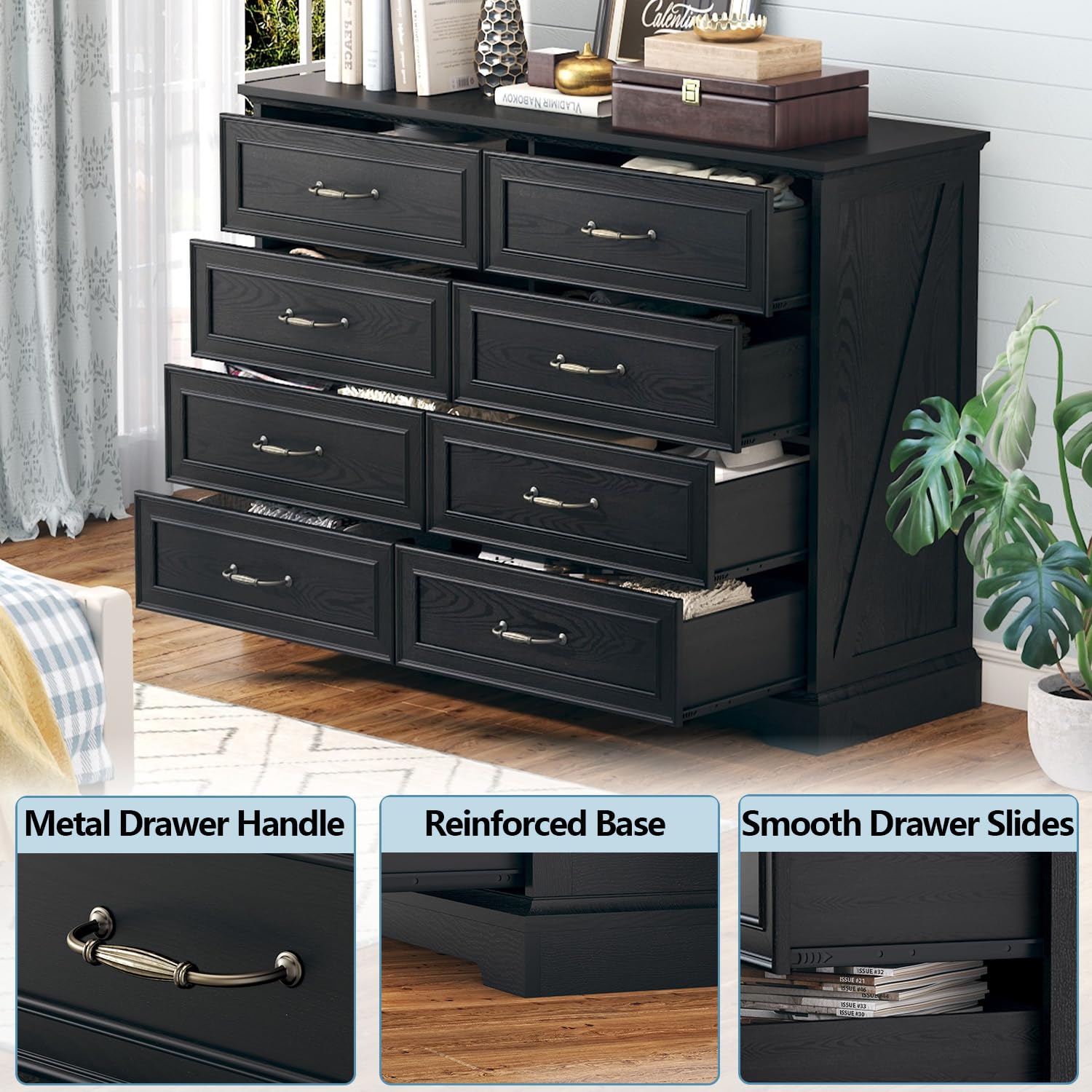 8 Drawer Dresser for Bedroom