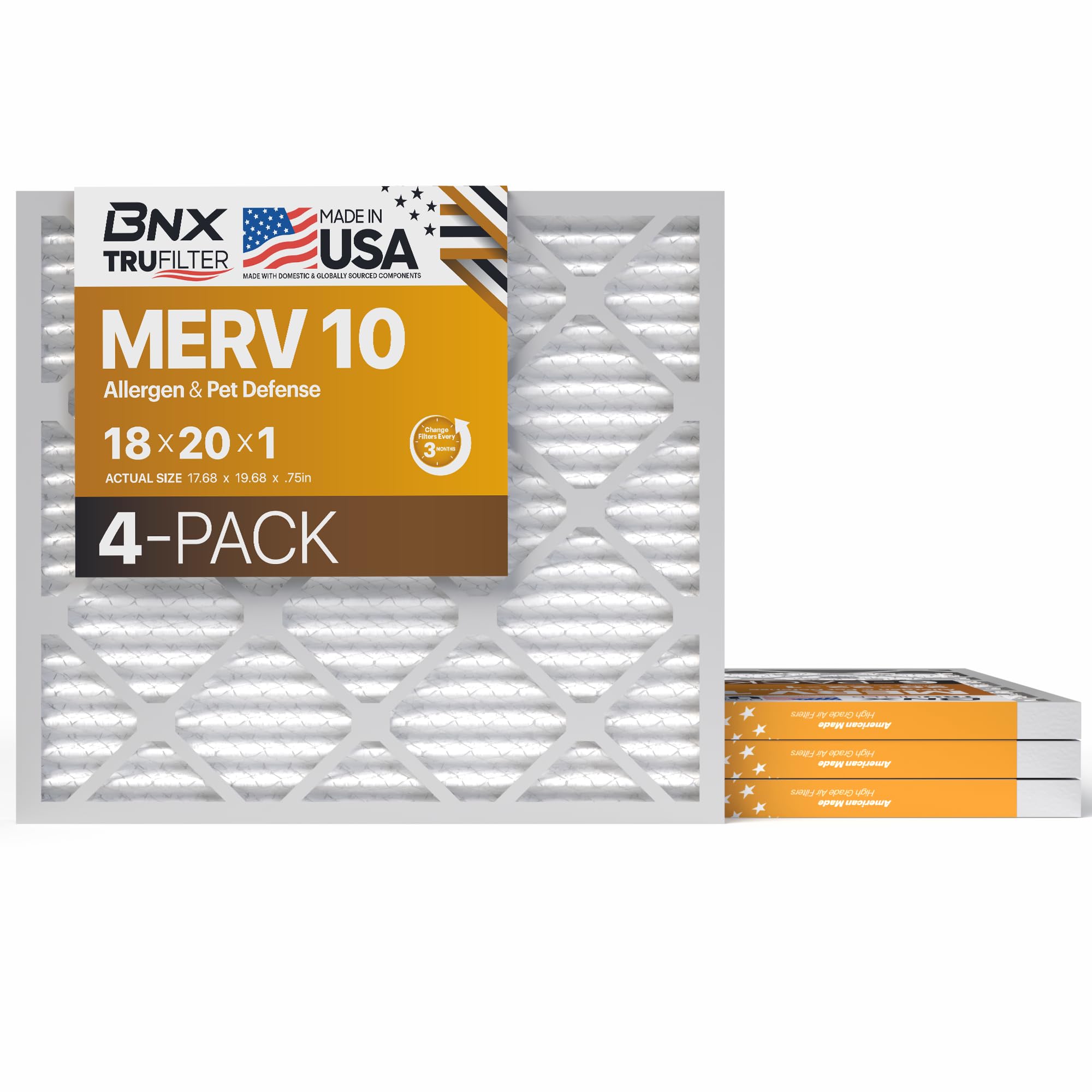 TruFilter 18x20x1 MERV 10 (4 Count)
