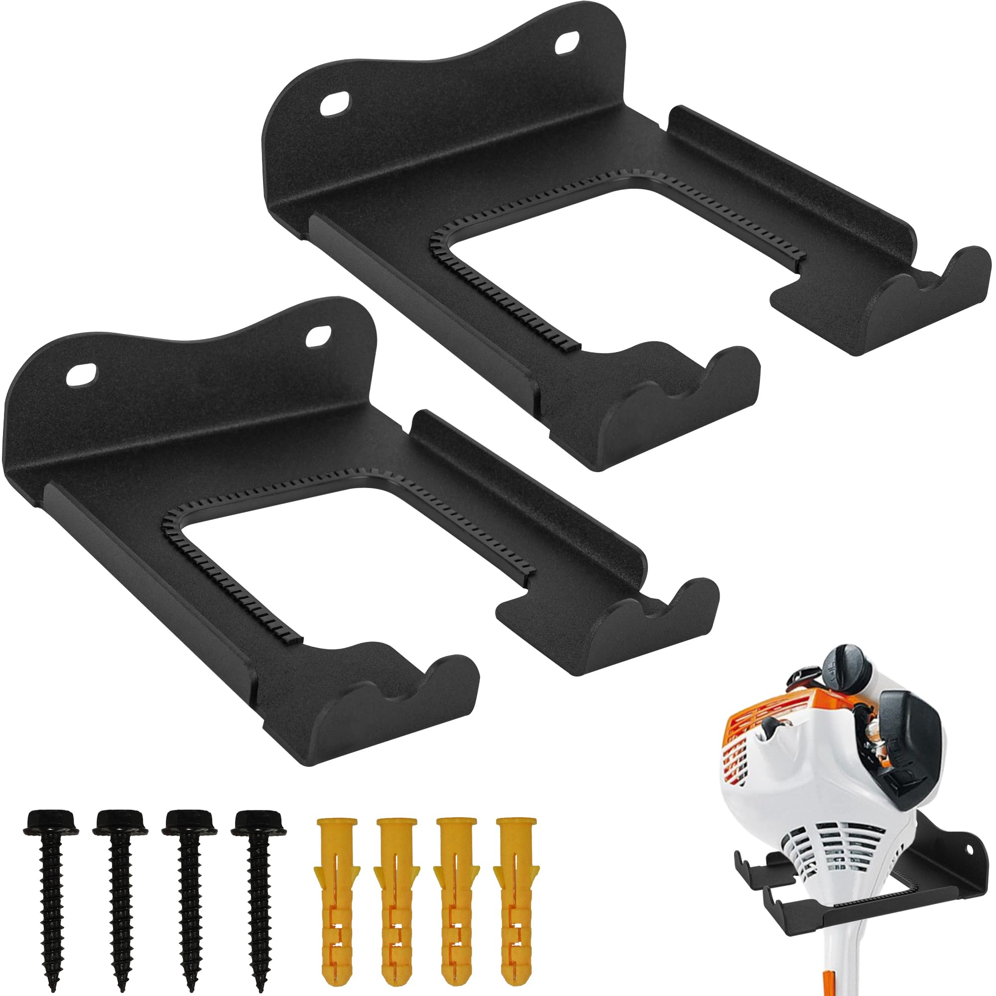 2Pcs Garage Organizer Trimmer Rack (2 Count)