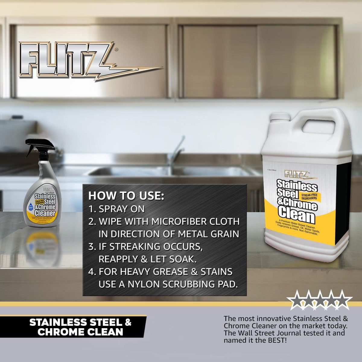 Stainless Steel & Chrome Clean (32 Fl Oz)