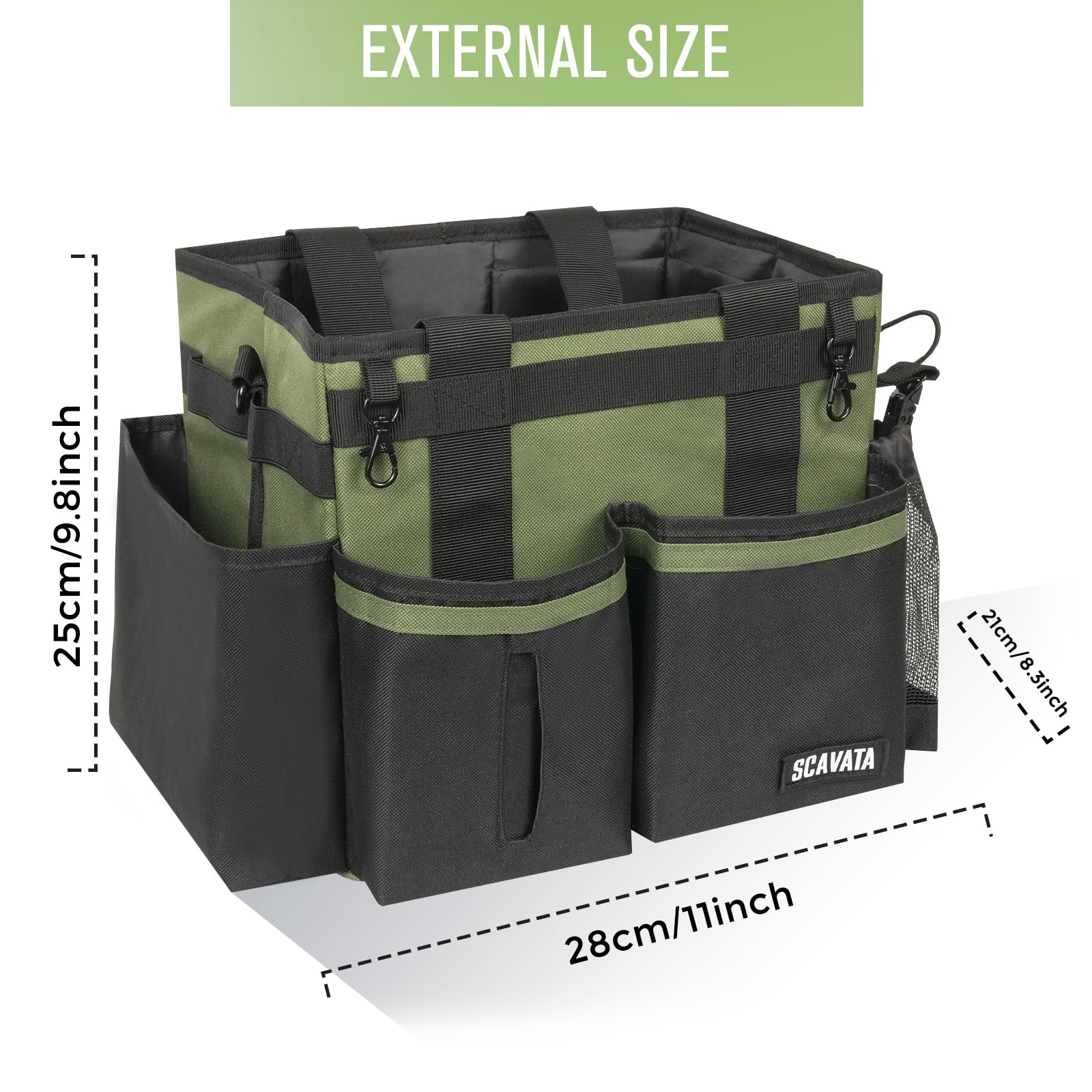 Compact Wearable Cleaning Caddy with Handle & Shoulder Straps