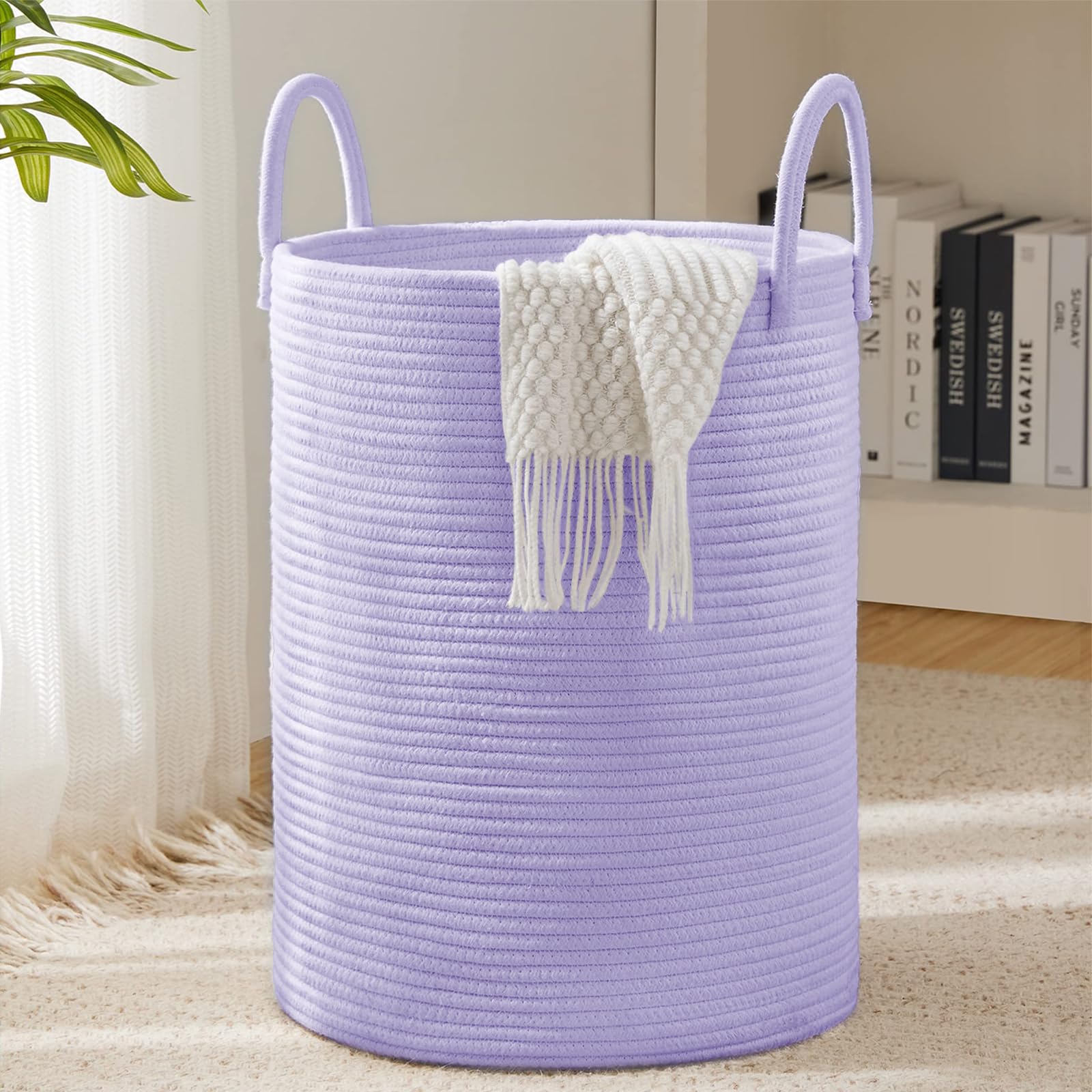 Cotton Rope Laundry Hamper Basket (1961.2133 Fl Oz) - ModHome Supplies