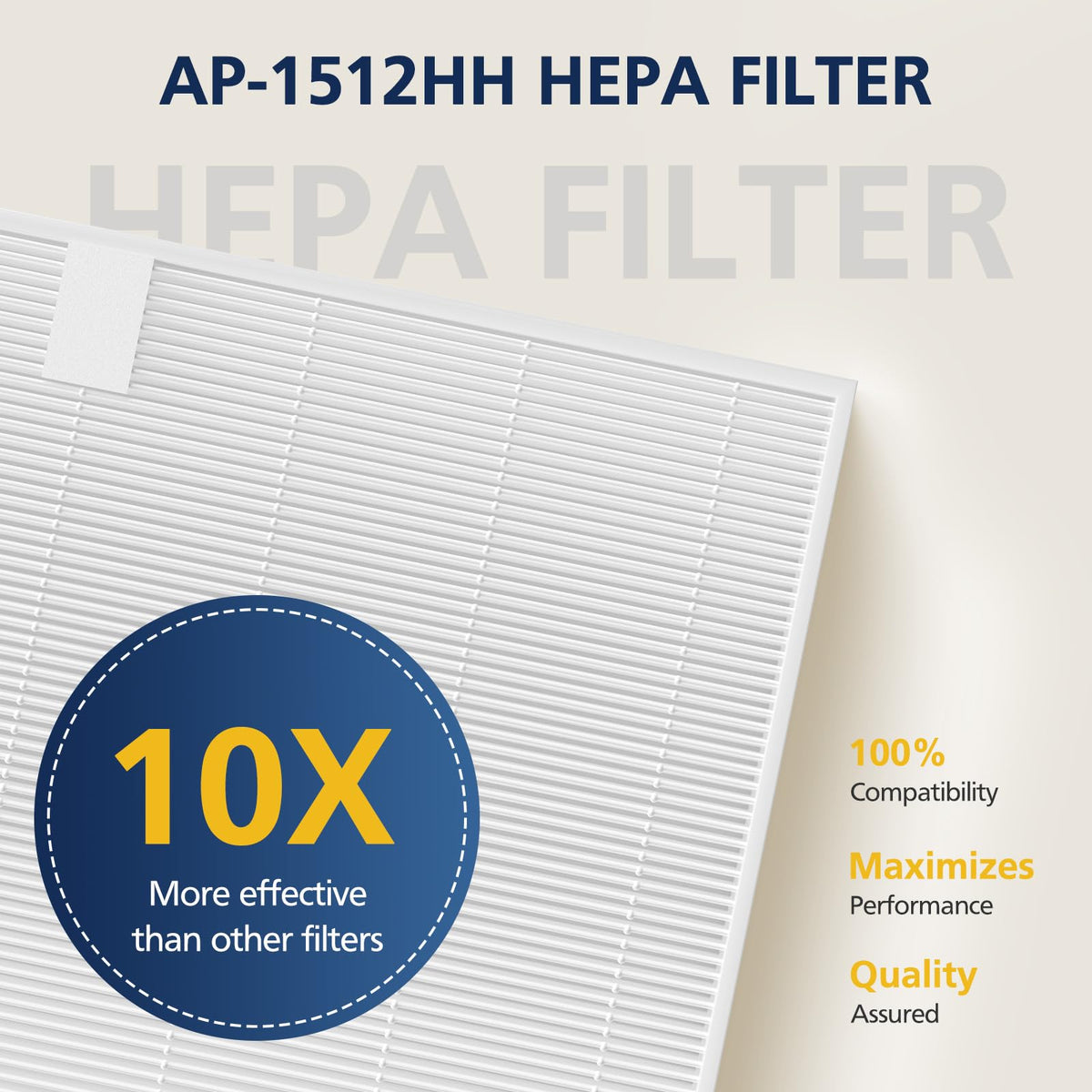AP 1512HH & 200M Pollen Filter Set for Coway Airmega AP (3 Count)