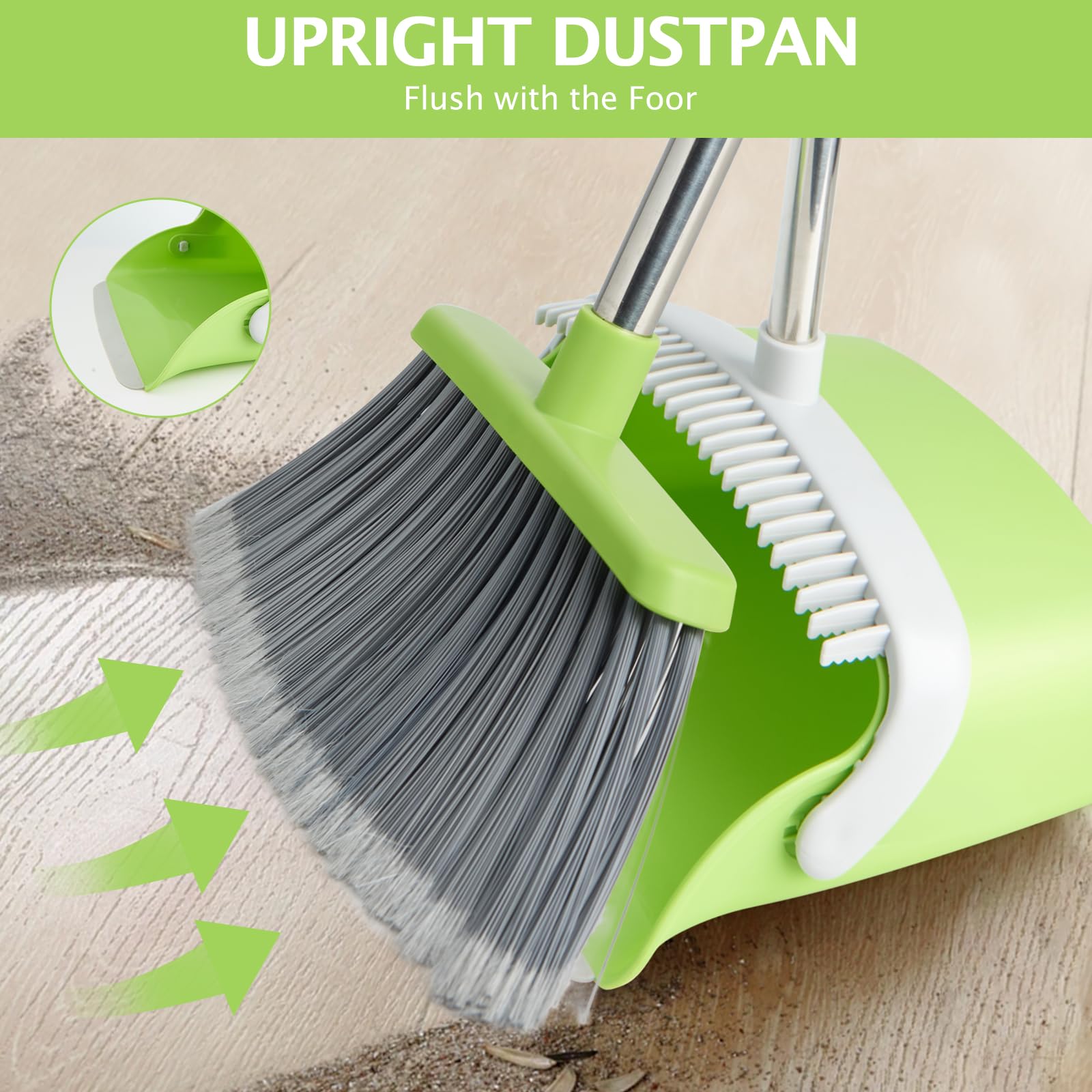 Broom and Dustpan Combo Set