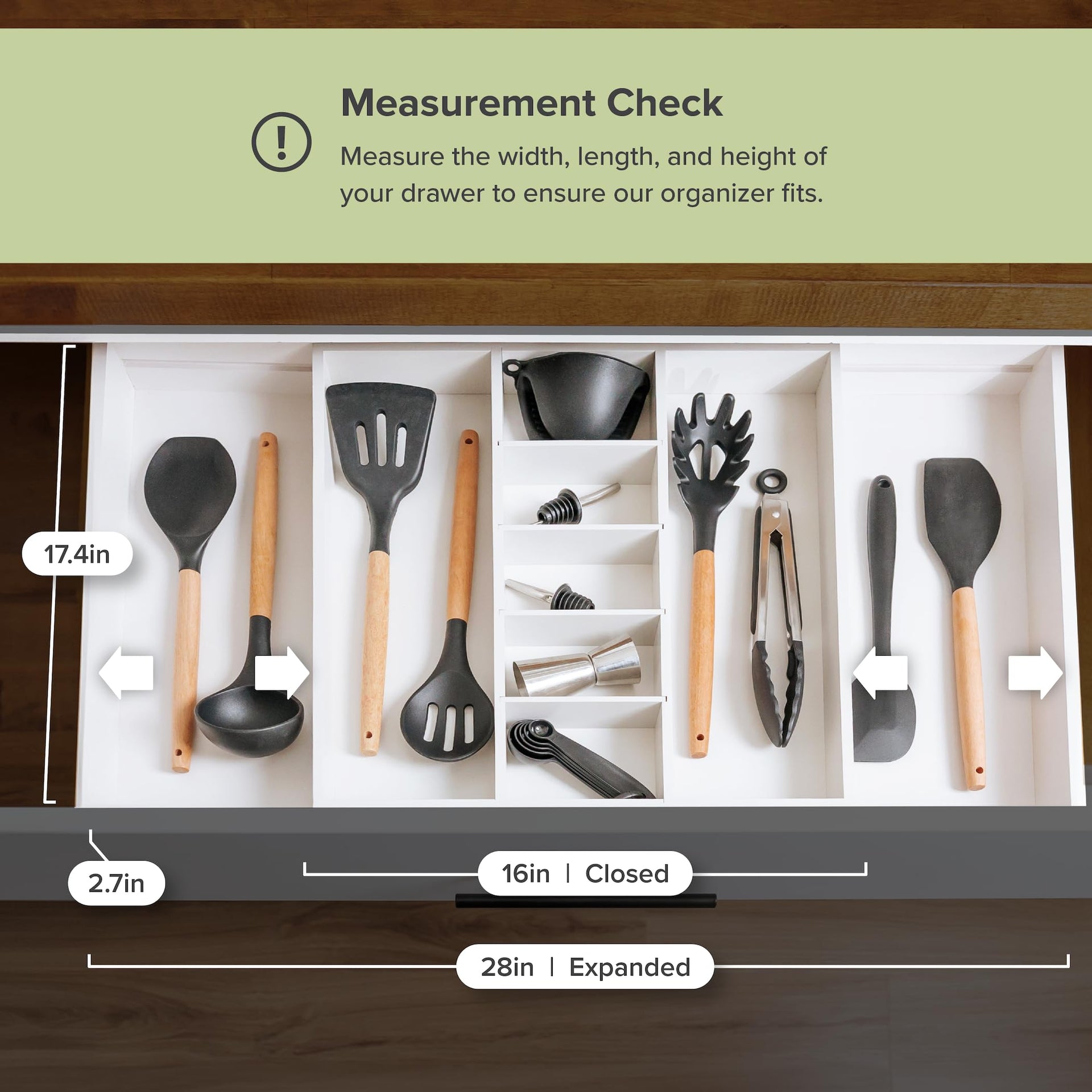 Utensil & Junk Drawer Organizer