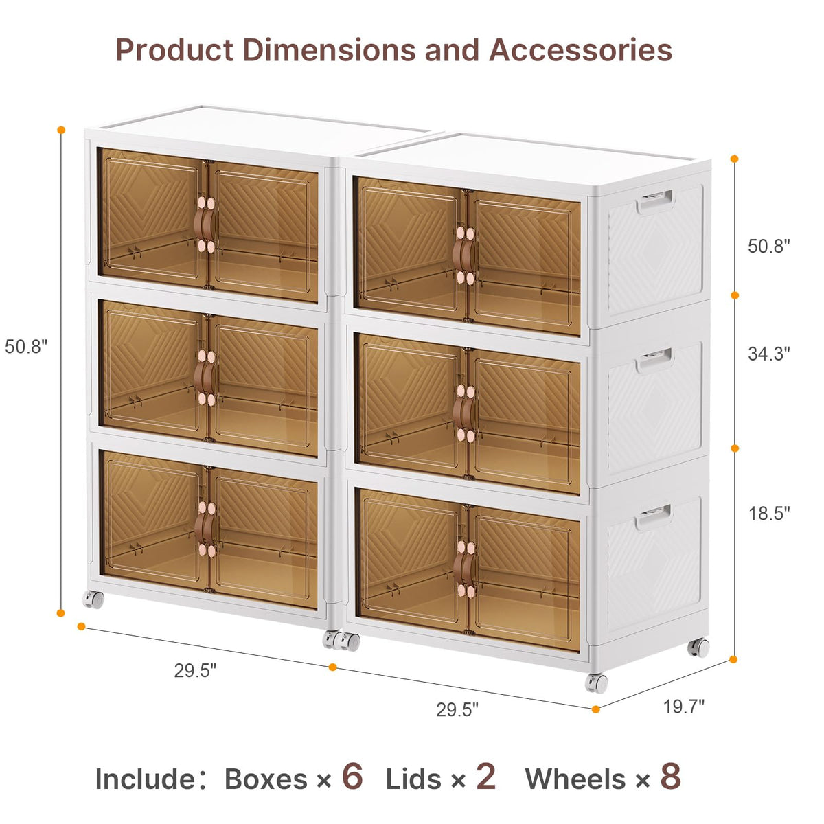 Stackable Storage Bins (6 Count)