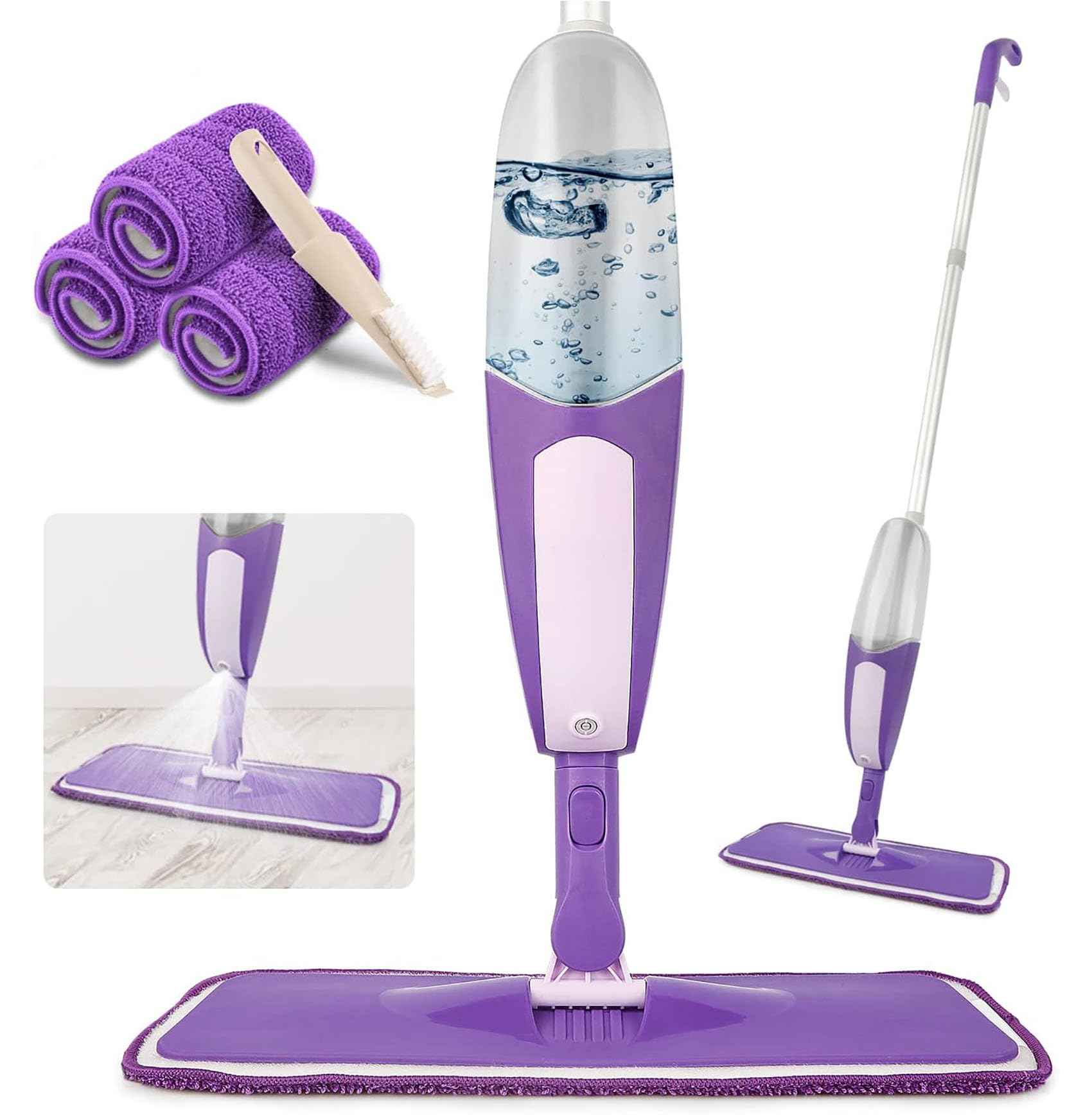 Microfiber Spray Mops for Floor Cleaning Wet Dry Use for Wood Tile Laminate