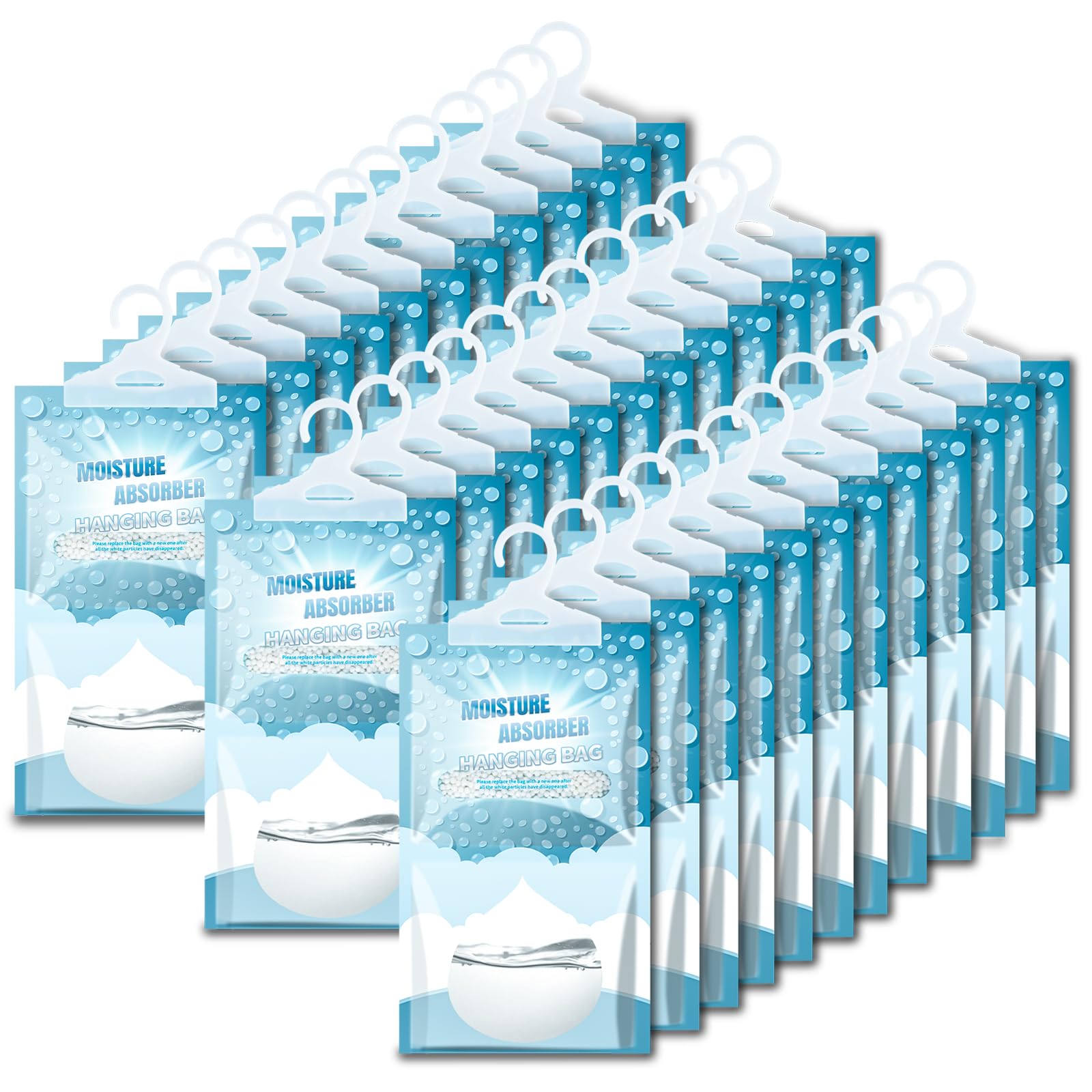 36 Pack Hanging Closet Dehumidifier Bags Moisture Absorbers for Cars (36 Count)