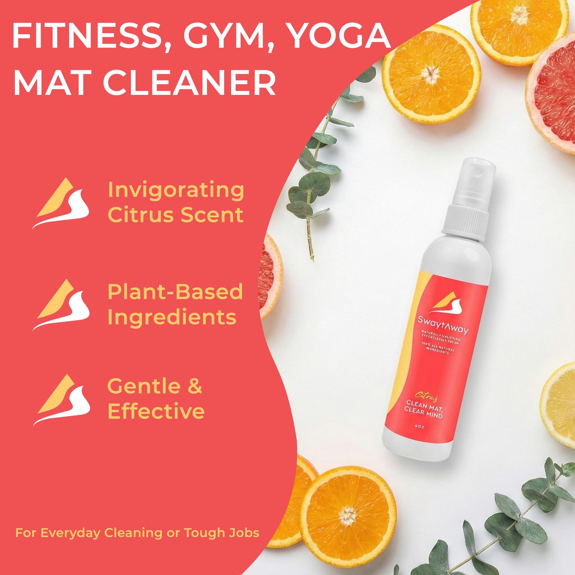 SwaytAway Fitness Mat Mist with Towel (2 Count)