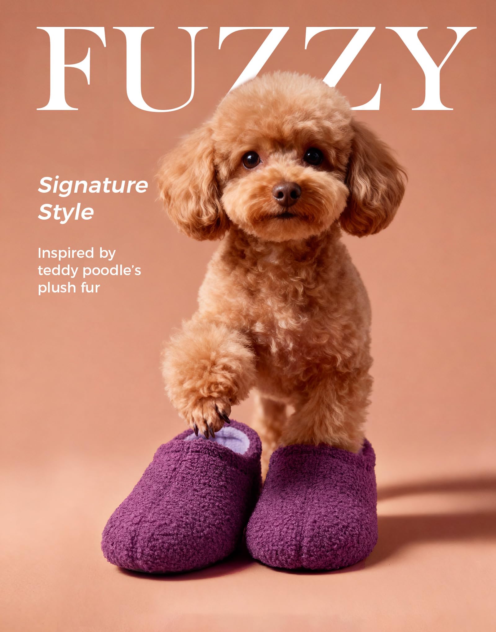 Women's Fuzzy Curly Fur Loafer Slippers