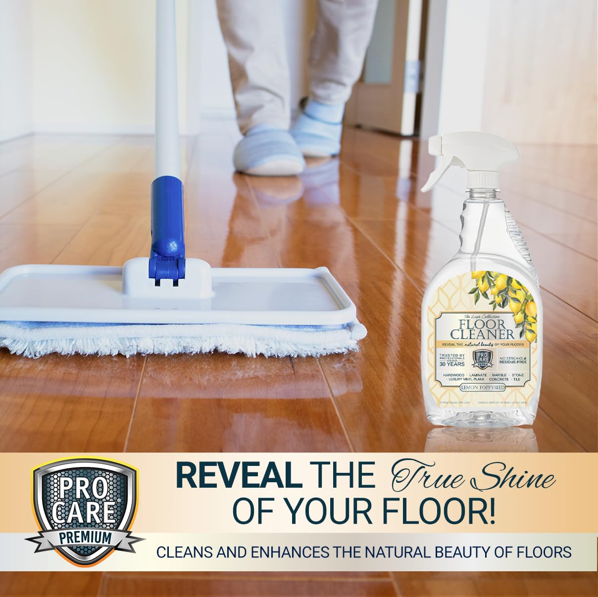 Lemon PoppySeed Floor Cleaner (32 Fl Oz)