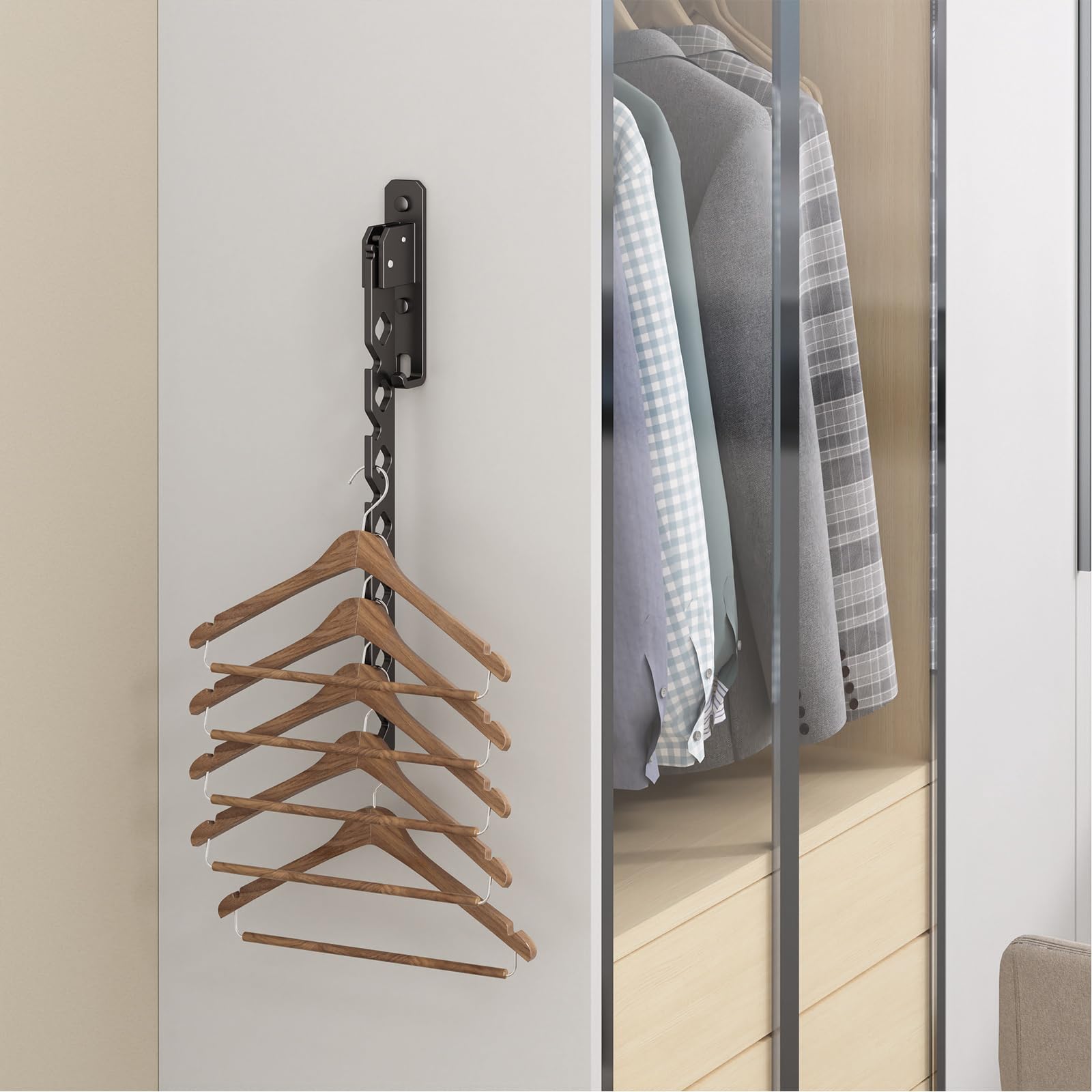 Wall Mounted Clothes Drying Rack (2 Count)