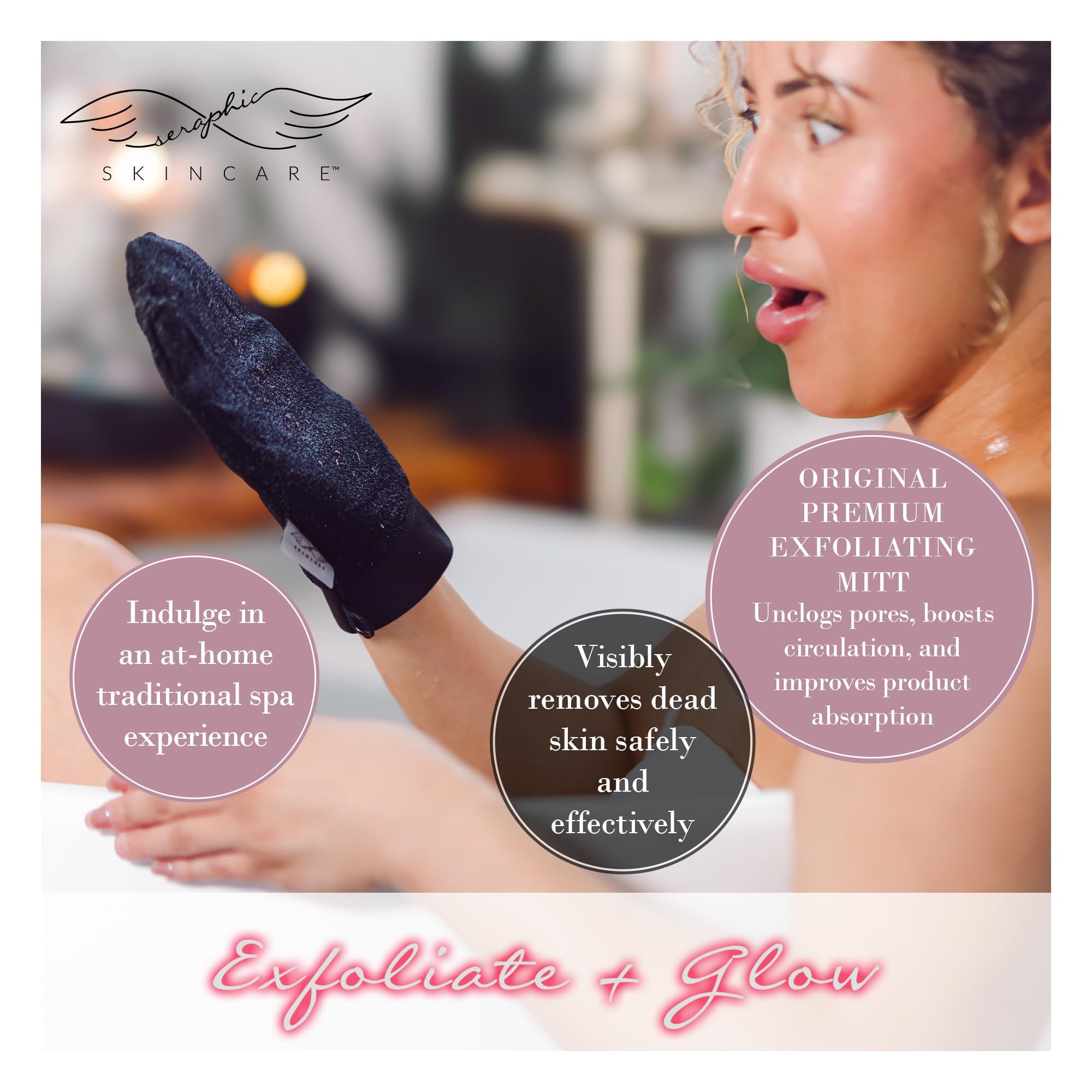 Original Premium Exfoliating Mitt for Body 2pc (2 Count)