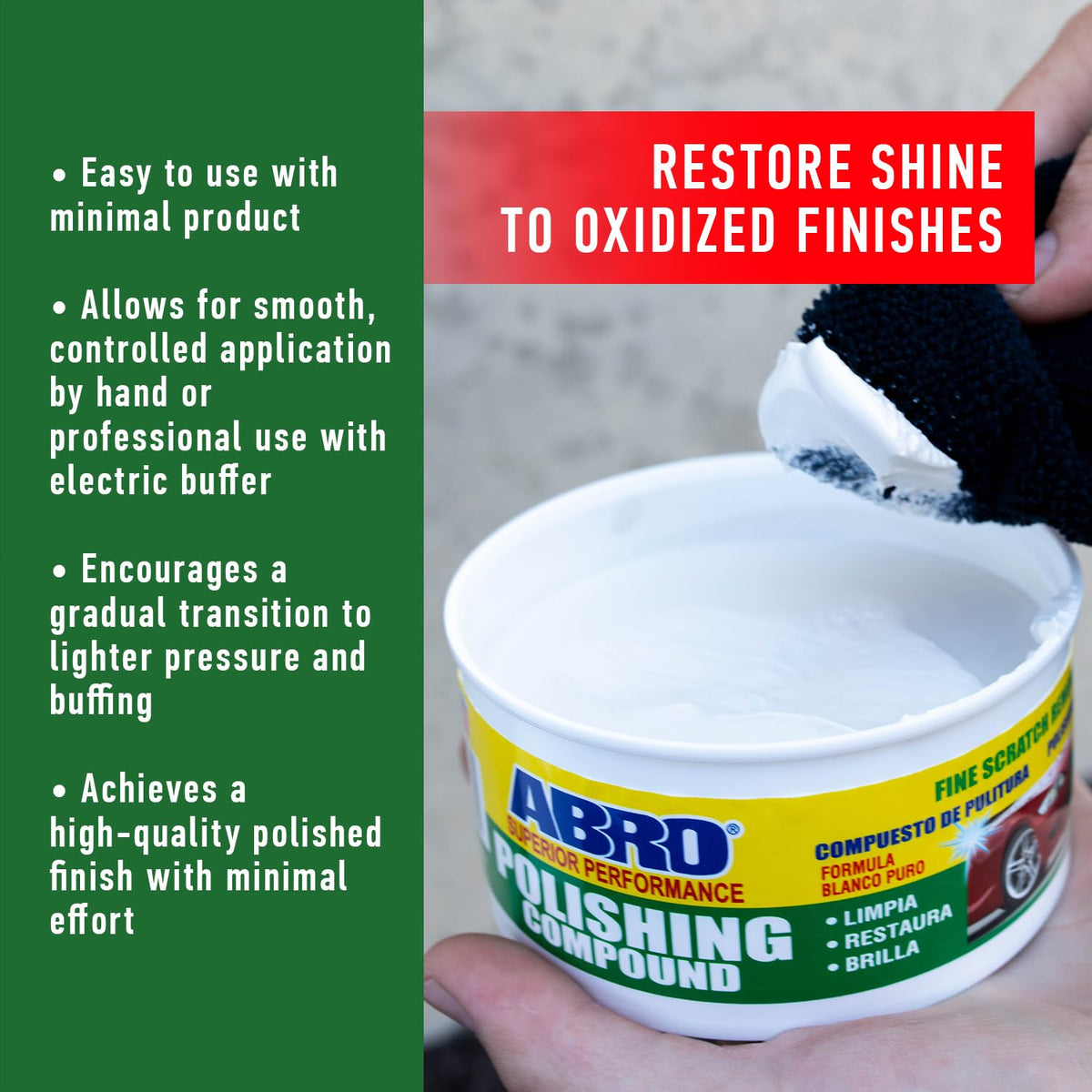 Fine Cut Polishing Compound (10 Ounce)