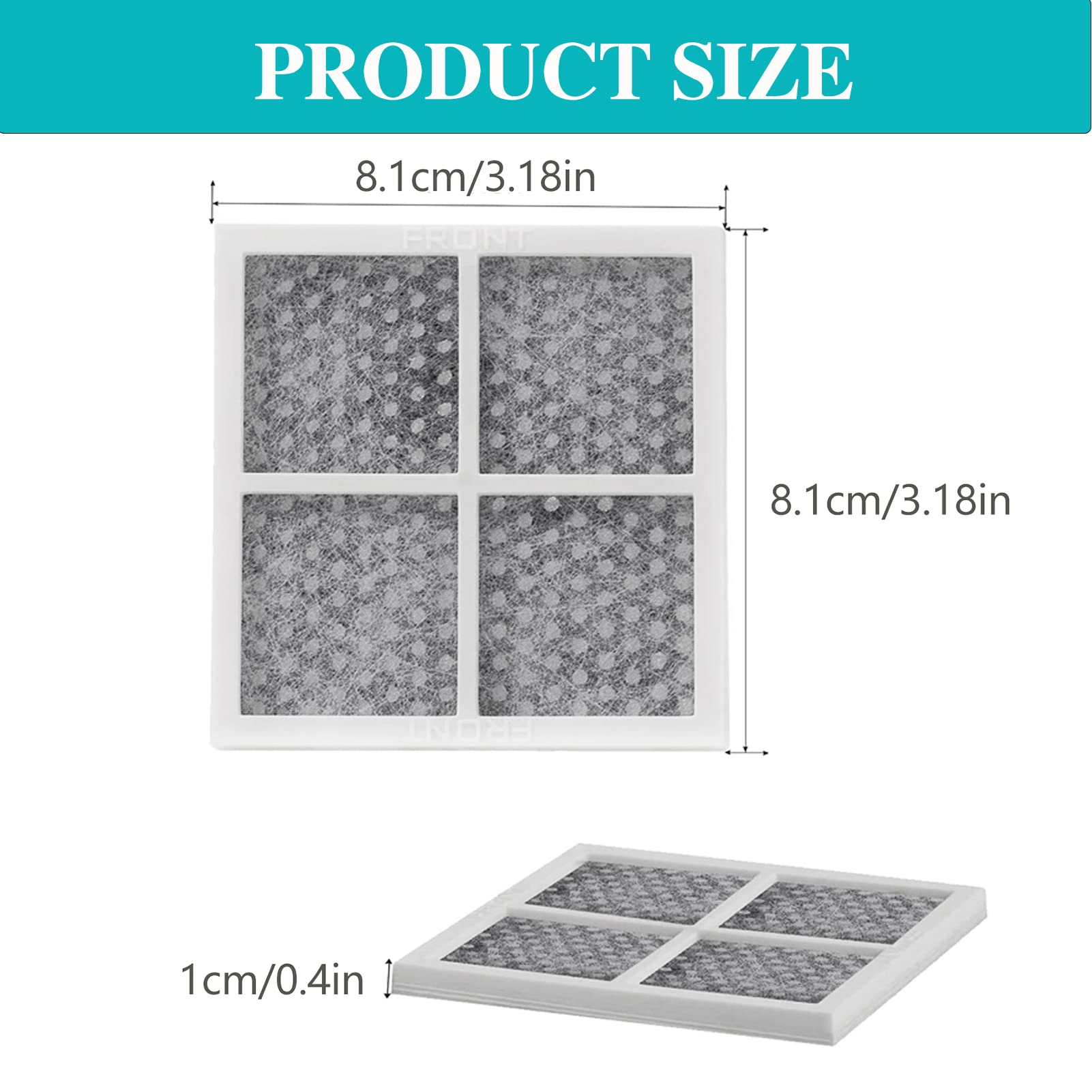 LT120F Fresh Refrigerator Air Filter Replacement for LG (6 Count)