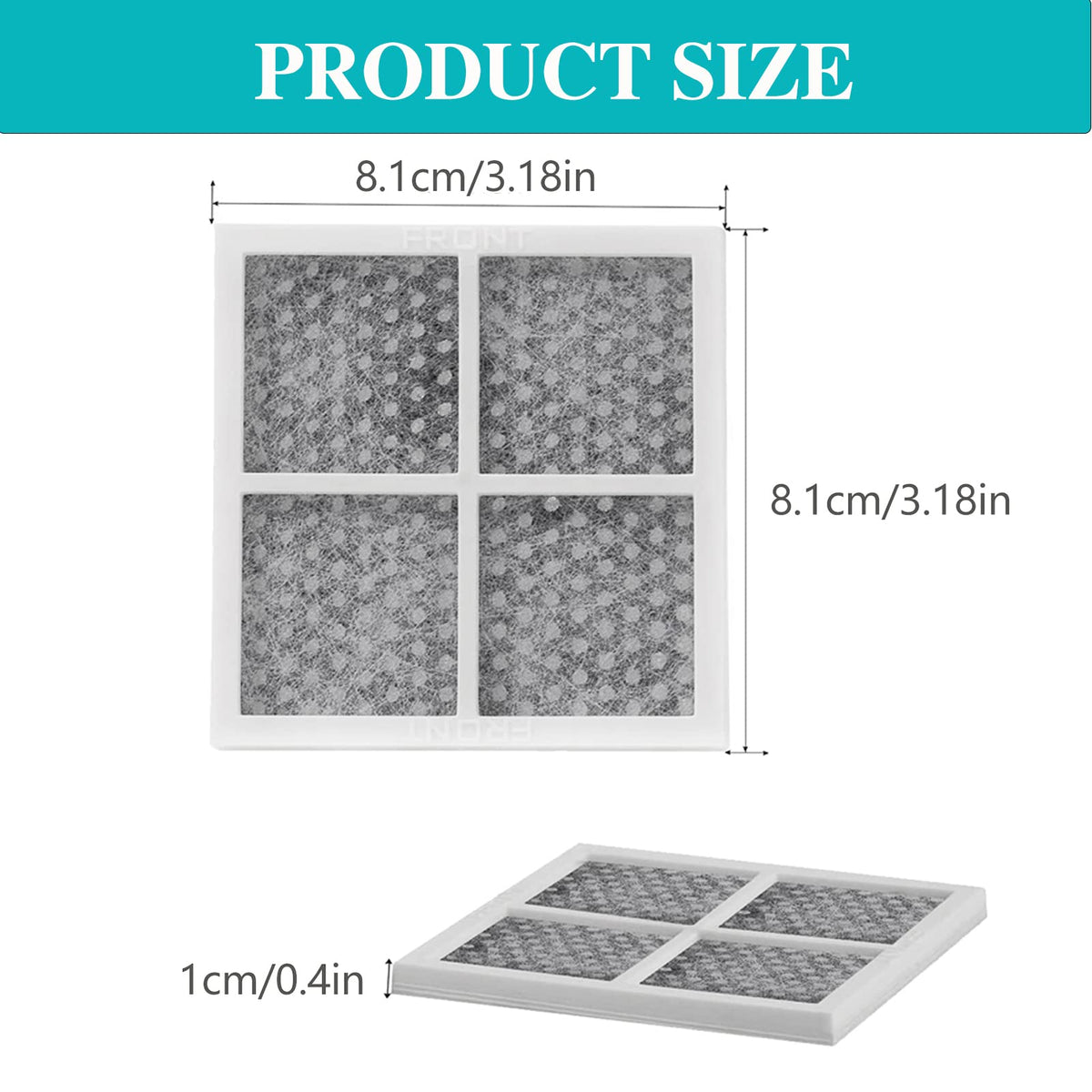 LT120F Fresh Refrigerator Air Filter Replacement for LG (3 Count)