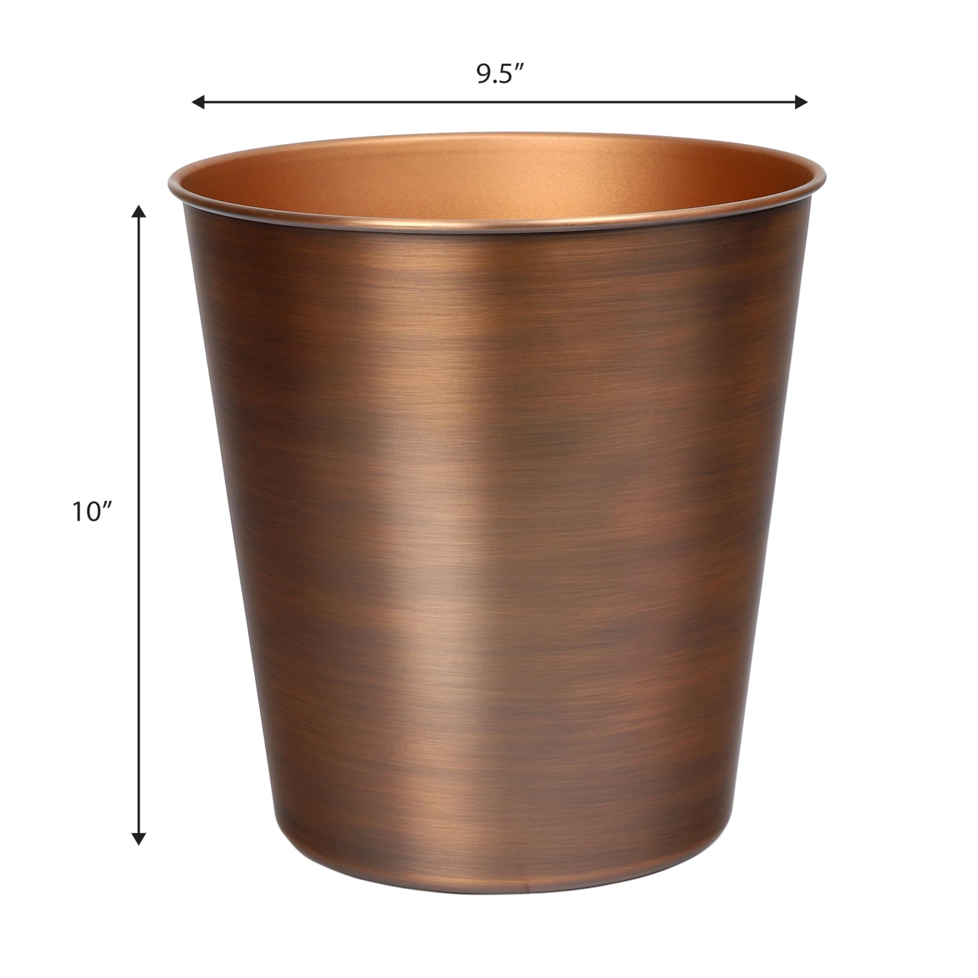 Nolan 2 Gal Smooth Steel Wastebasket (2 Count)
