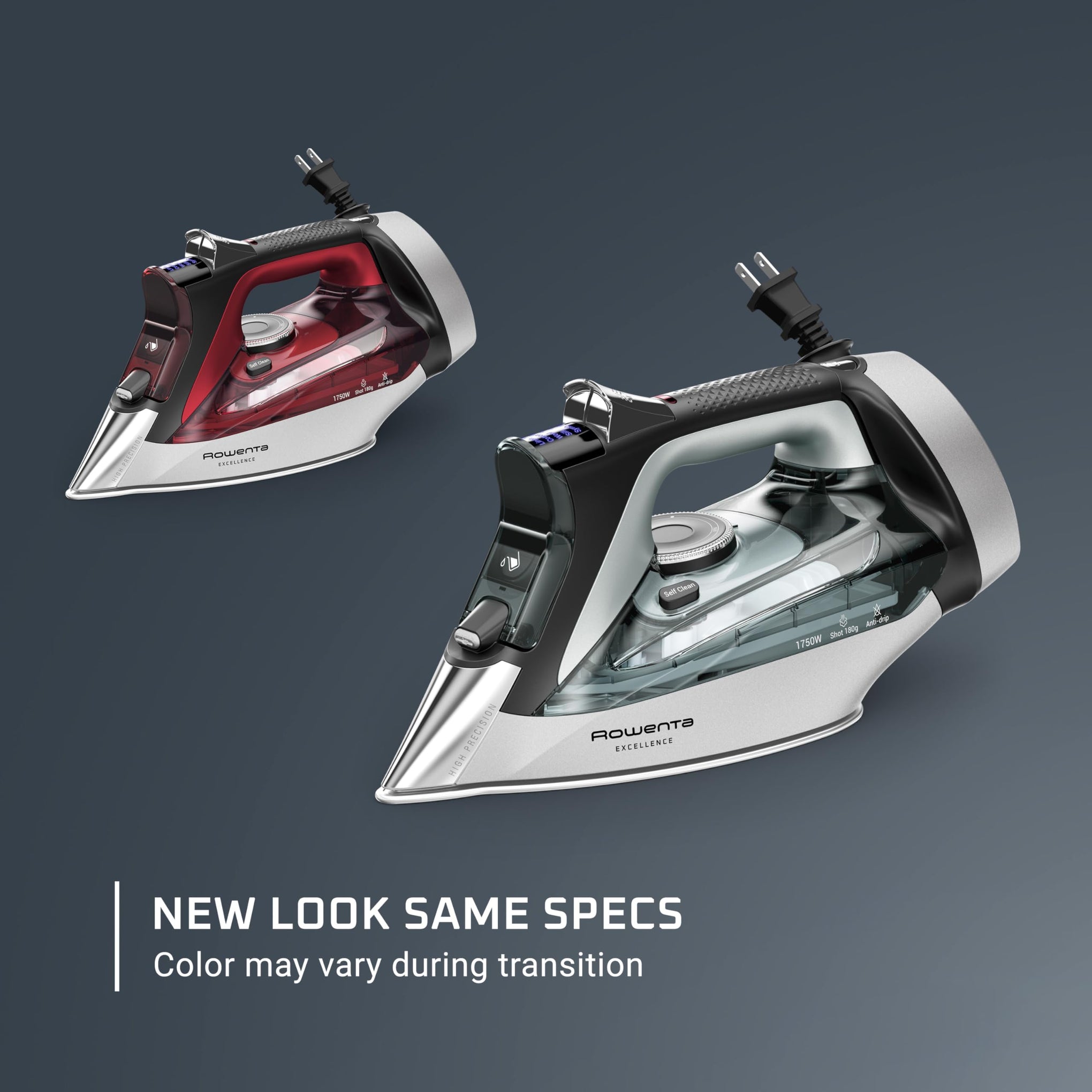 Iron Focus Excellence Stainless Steel Soleplate Steam Iron for Clothes