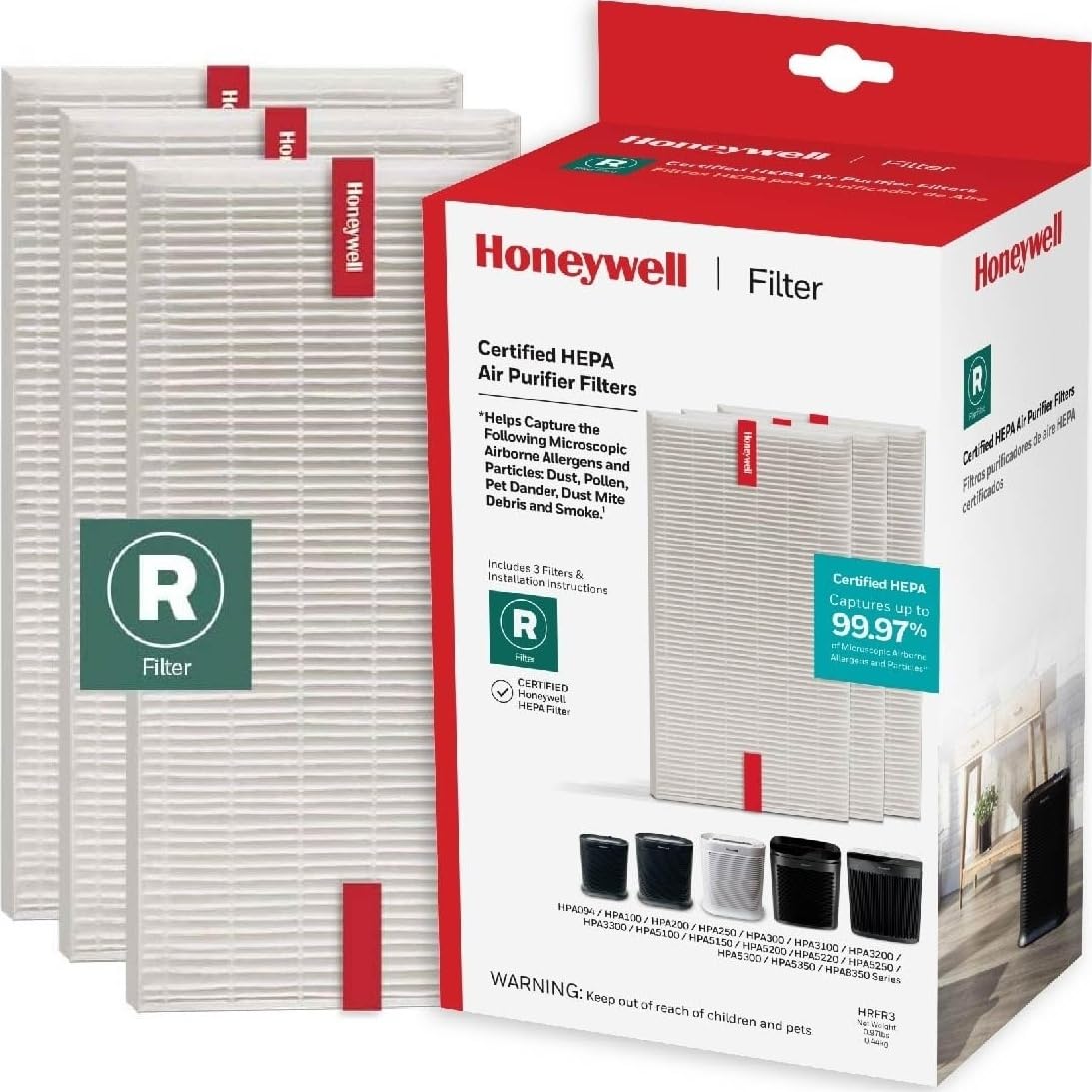 HEPA Air Purifier Filter R (3 Count)