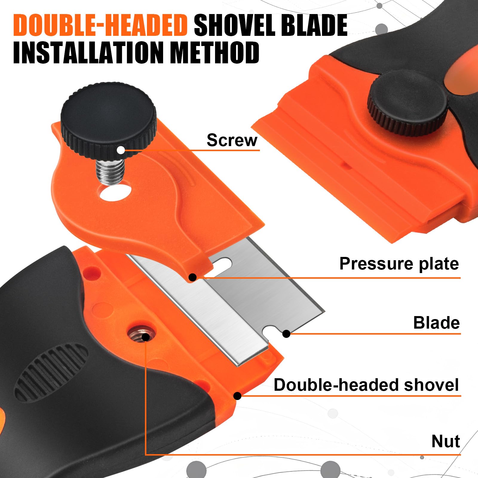 7 Pack Razor Blade Scraper Tool