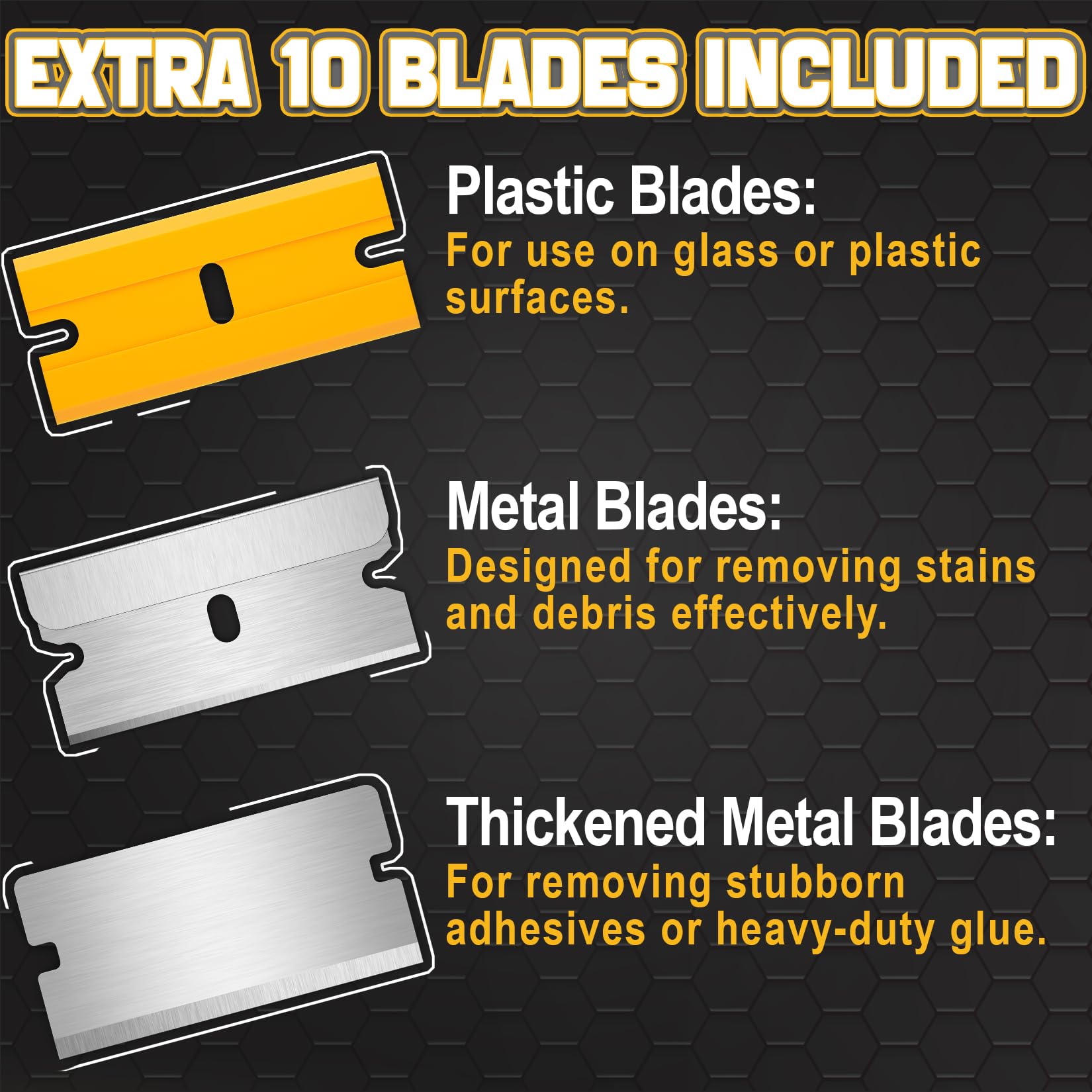 12 Pack Razor Blade Scraper