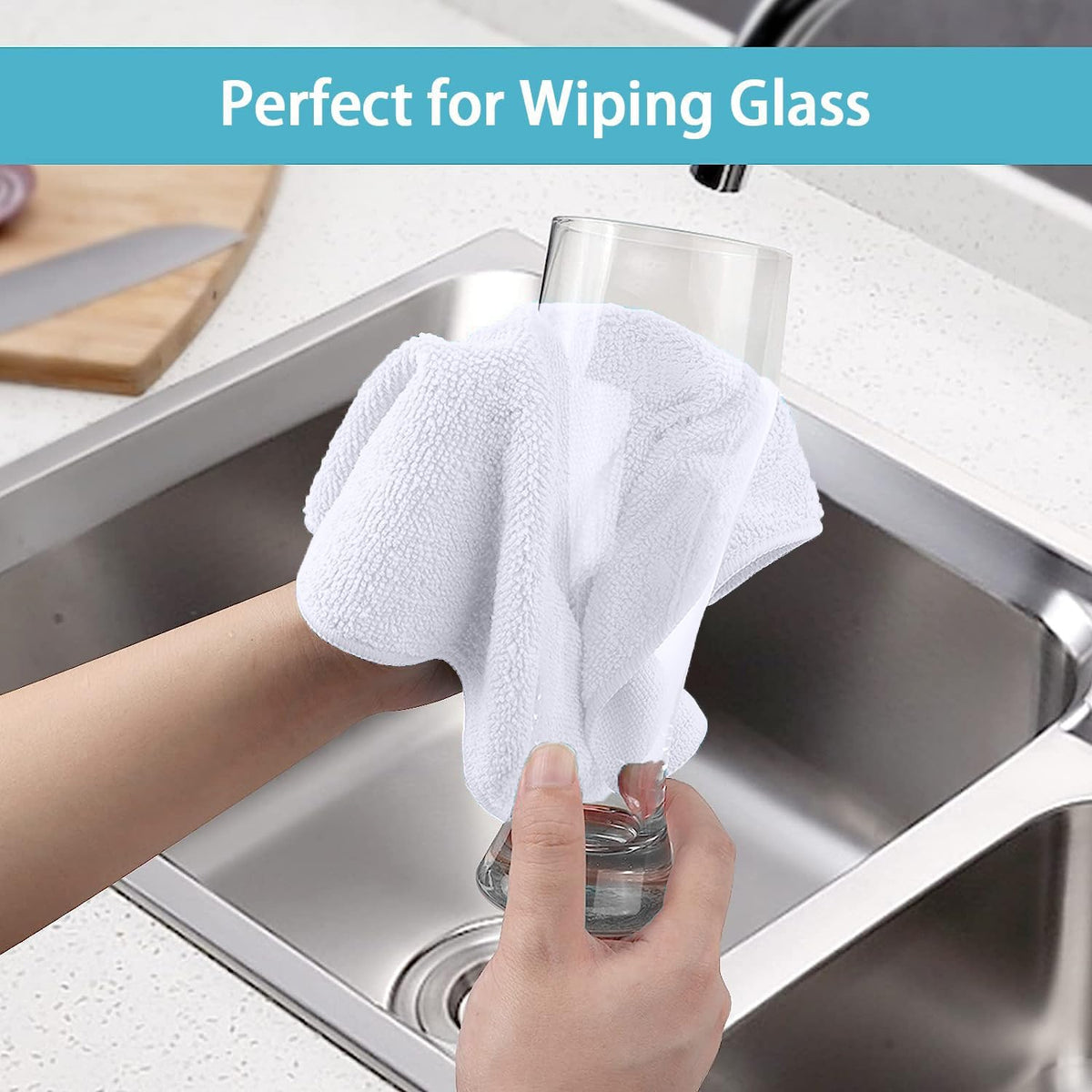 White Microfiber Cleaning Cloth 600 Pack (600 Count)