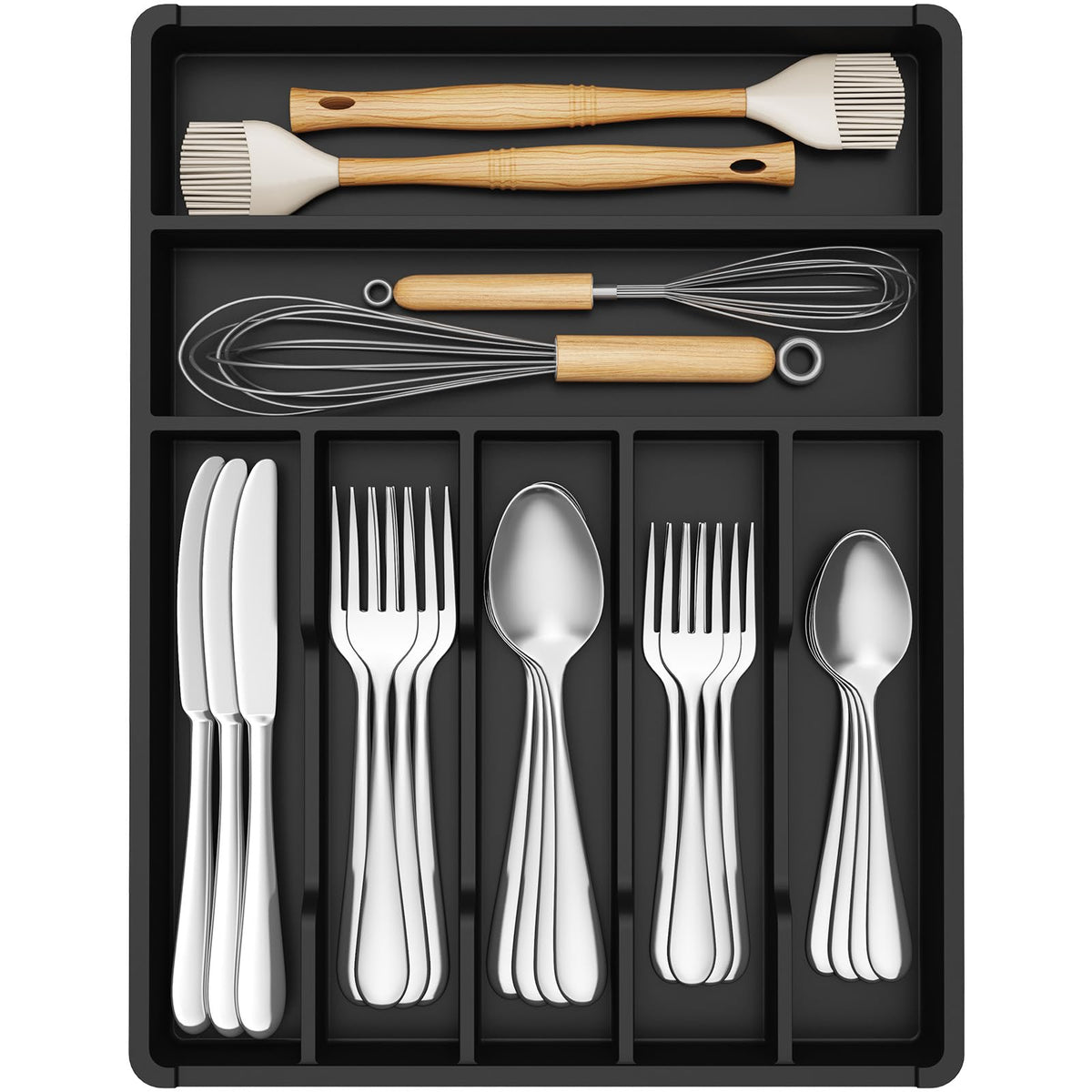 Silverware Drawer Organizer Tray