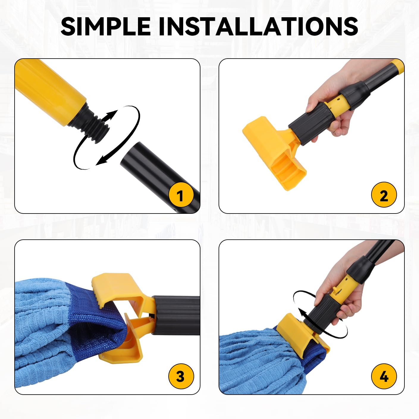 Mop Handle Commercial Heavy Duty