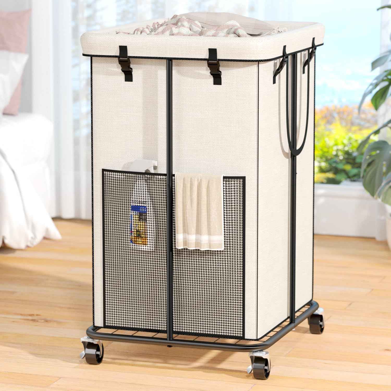 Laundry Hamper with Wheels (99.68 Ounce)