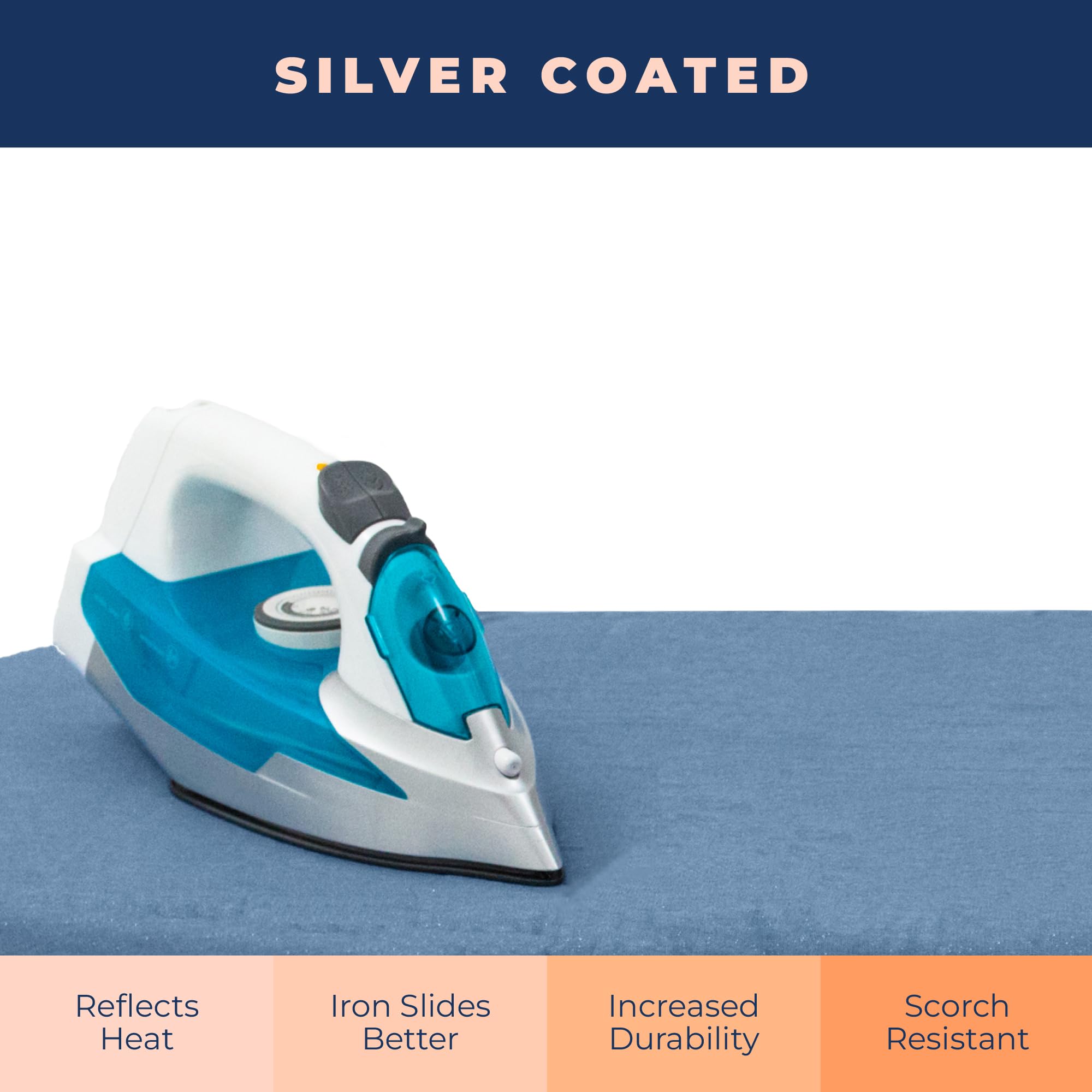 Ironing Board Cover and Pad Extra Thick Heavy Duty Padded 4 Layers