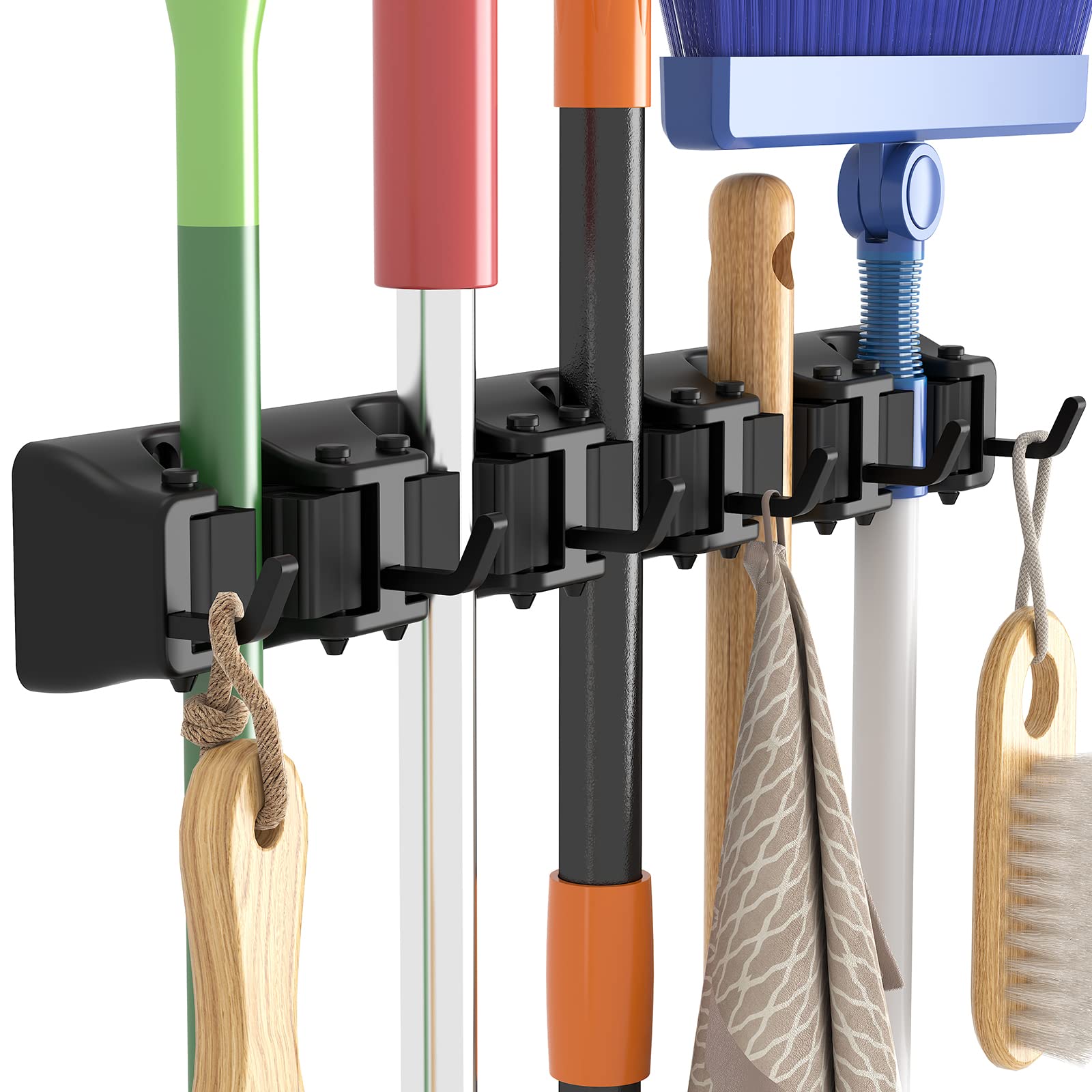 Mop and Broom Holder Organzier Wall Hanging Mount
